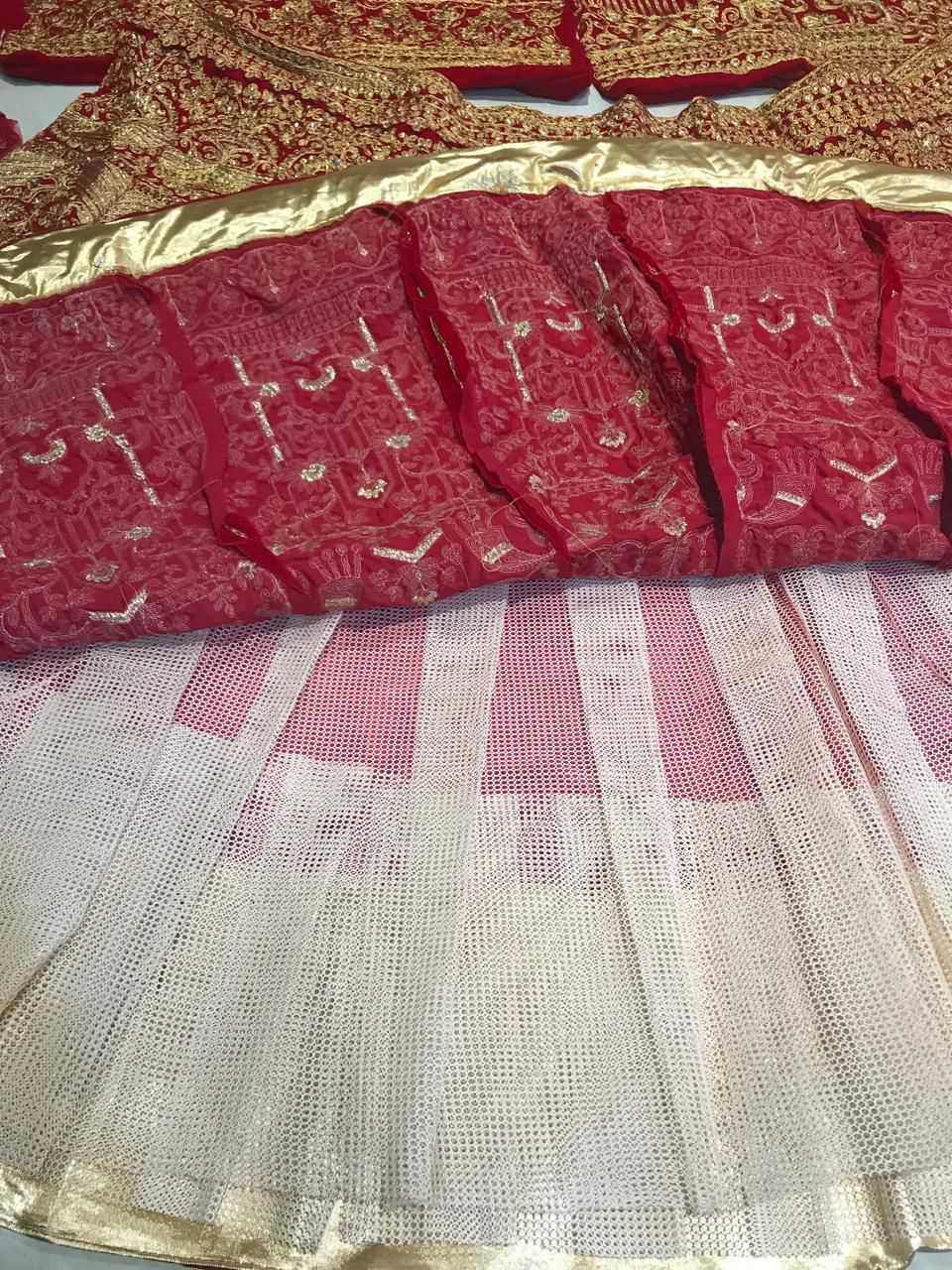 Ynf Velvet KESH494 1131 Lehengas Wedding Collections Festive Collections Wholesale Embroidered Lehenga Velvet Lehenga Zari Work Lehenga Manufacturer