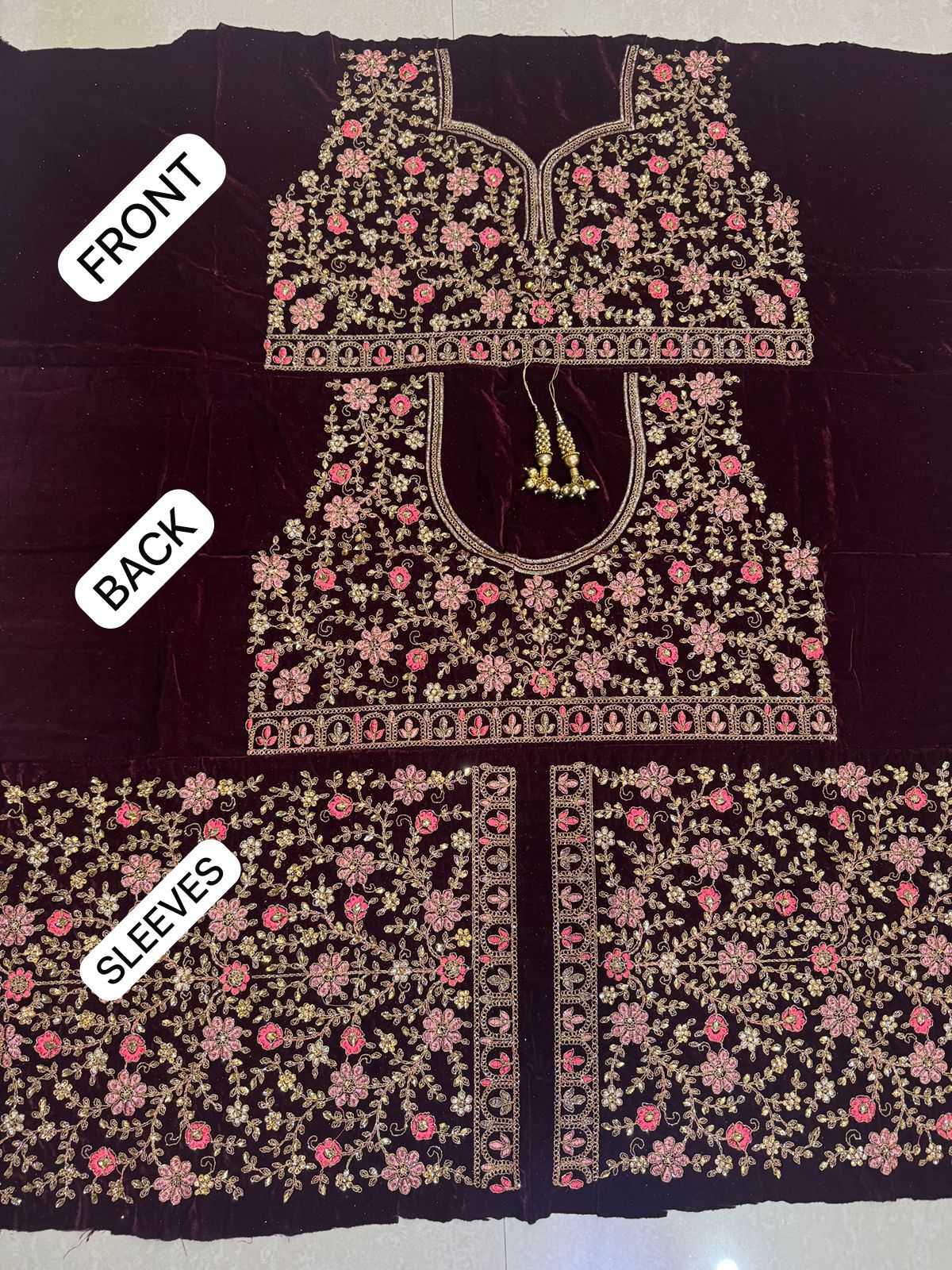 Ynf Velvet KESH494 QUEEN Lehengas Plus Size Collections Wholesale Embroidered Lehenga Velvet Lehenga Zari Work Lehenga Manufacturer