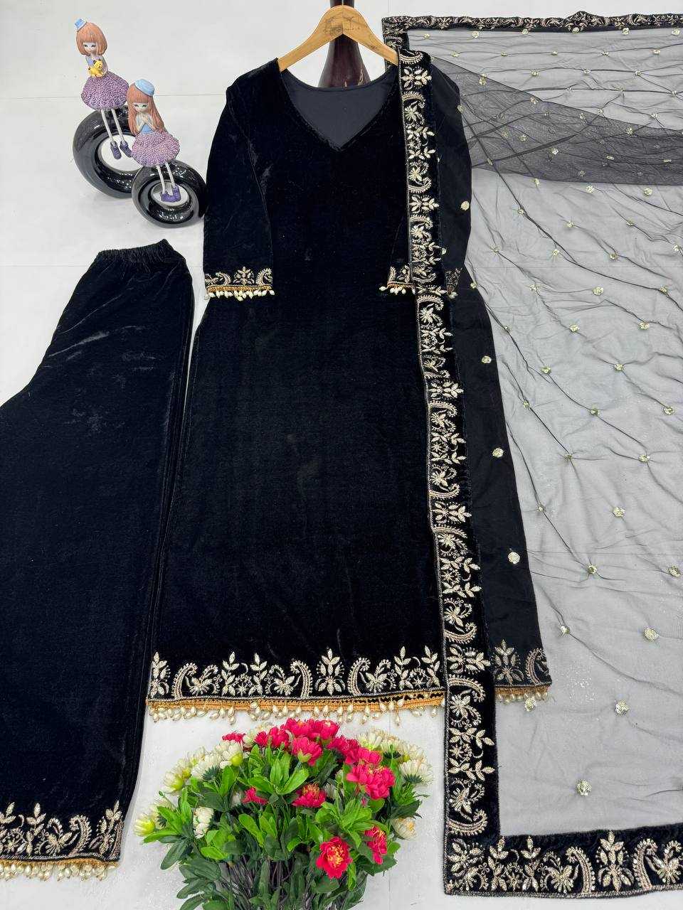 Ynf Velvet KESH512 193 Suits & Dresses Wholesale Ladies Suits Dresses Designer Suits Manufacturer