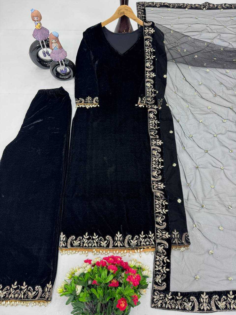 Ynf Velvet KESH512 193 Suits & Dresses Wholesale Ladies Suits Dresses Designer Suits Manufacturer
