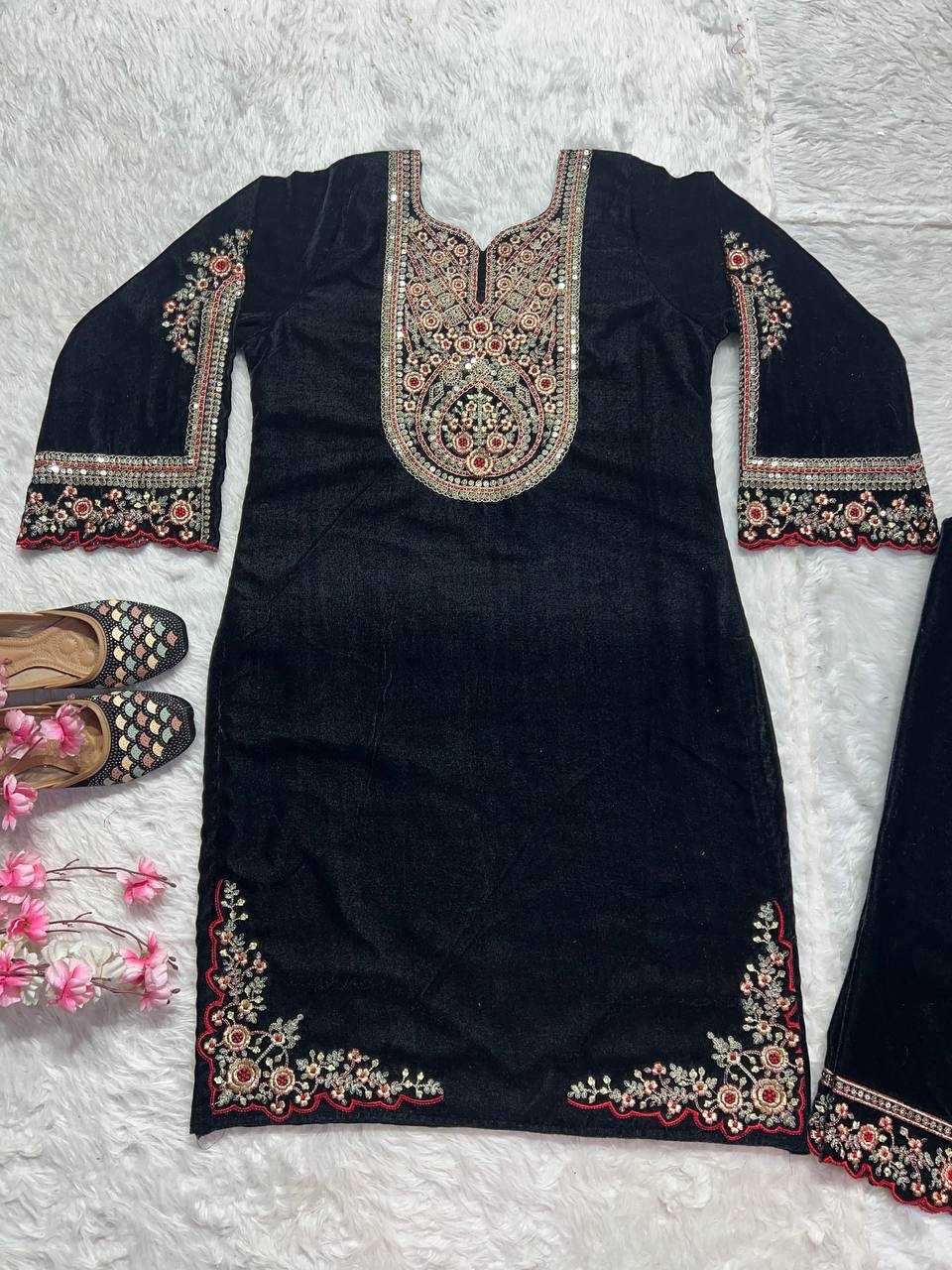 Ynf Velvet KESH515 1229 Suits & Dresses Wholesale Velvet Suits Embroidery Suits Party wear suits Manufacturer