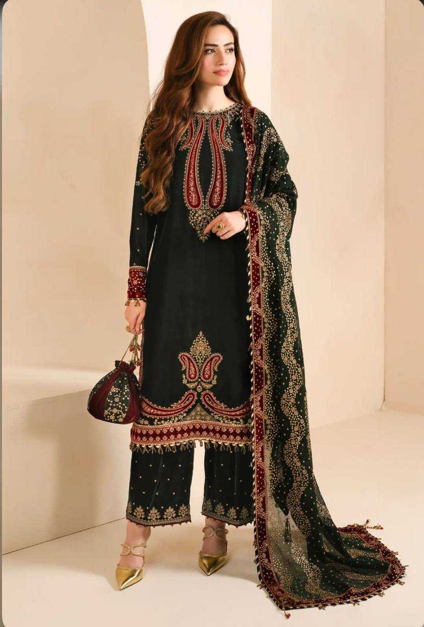 Ynf Velvet KESH531 1014 Suits & Dresses Wholesale Ladies Suits Kashmiri Suits Embroidery Suits Palazzo Suit Wedding Suits Zari Work Suit Manufacturer