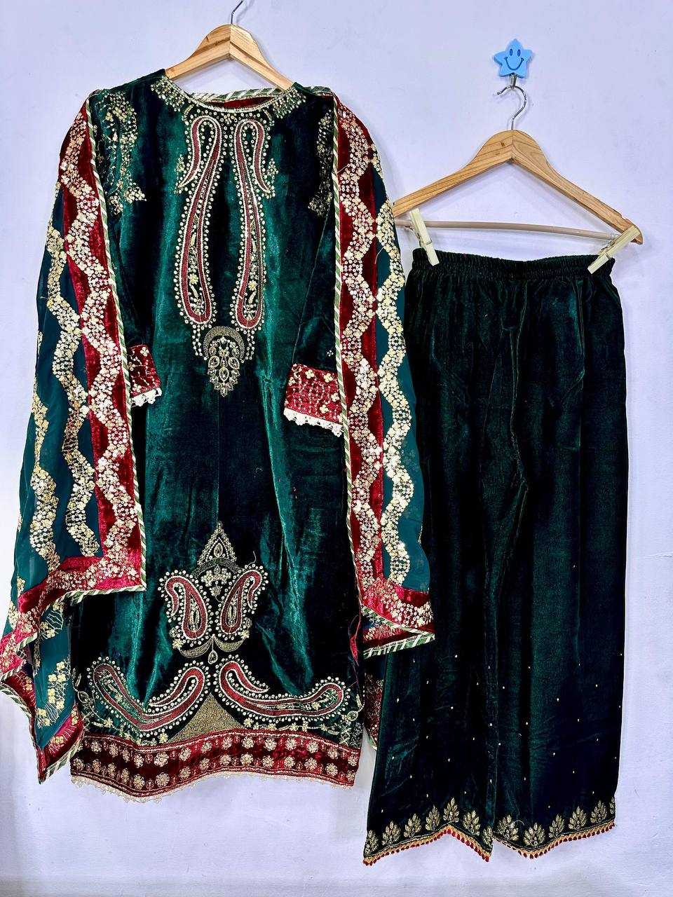 Ynf Velvet KESH531 1014 Suits & Dresses Wholesale Ladies Suits Kashmiri Suits Embroidery Suits Palazzo Suit Wedding Suits Zari Work Suit Manufacturer