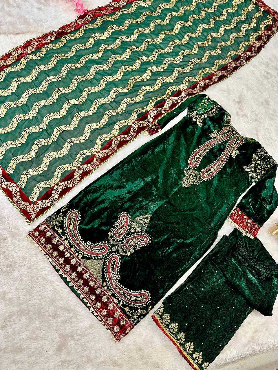 Ynf Velvet KESH531 1014 Suits & Dresses Wholesale Ladies Suits Kashmiri Suits Embroidery Suits Palazzo Suit Wedding Suits Zari Work Suit Manufacturer