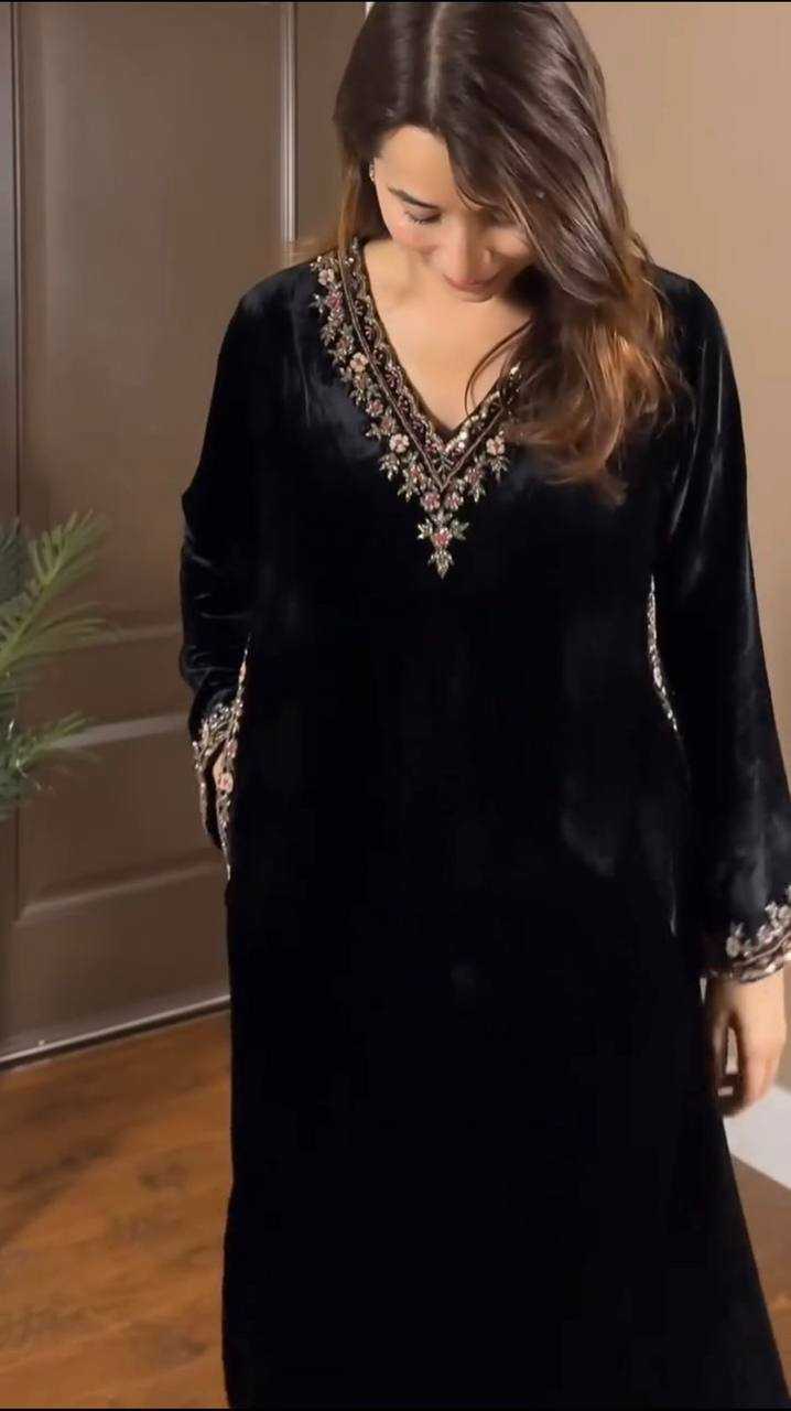 Ynf Velvet KESH531 1016 Kurti Wholesale Casual Kurtis Festive Kurtis Party Wear Kurtis Embroidered Kurtis Manufacturer