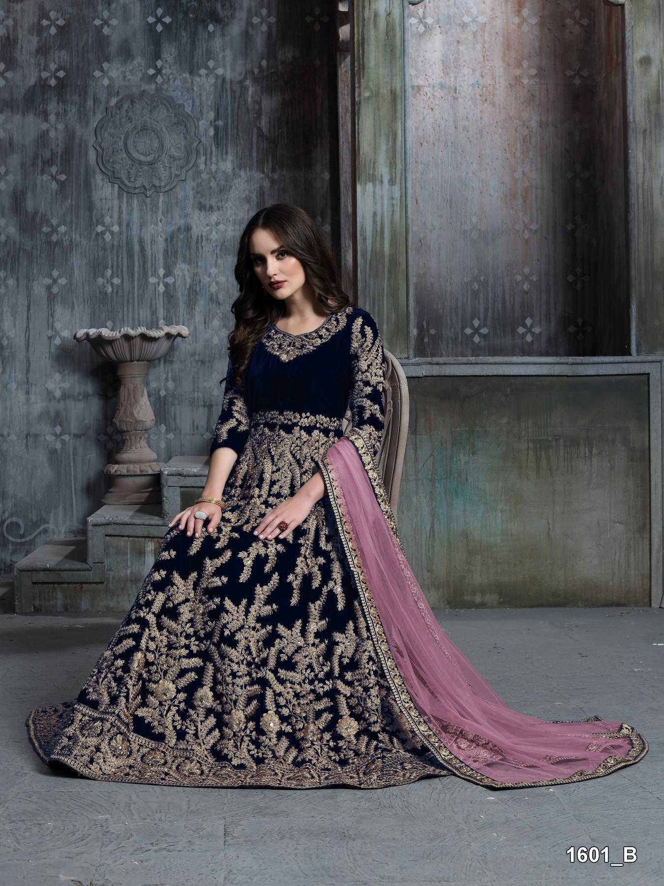 Ynf Velvet RIN197 1600 Gowns Wholesale Wedding Gown Designer Gowns Velvet Gowns Manufacturer
