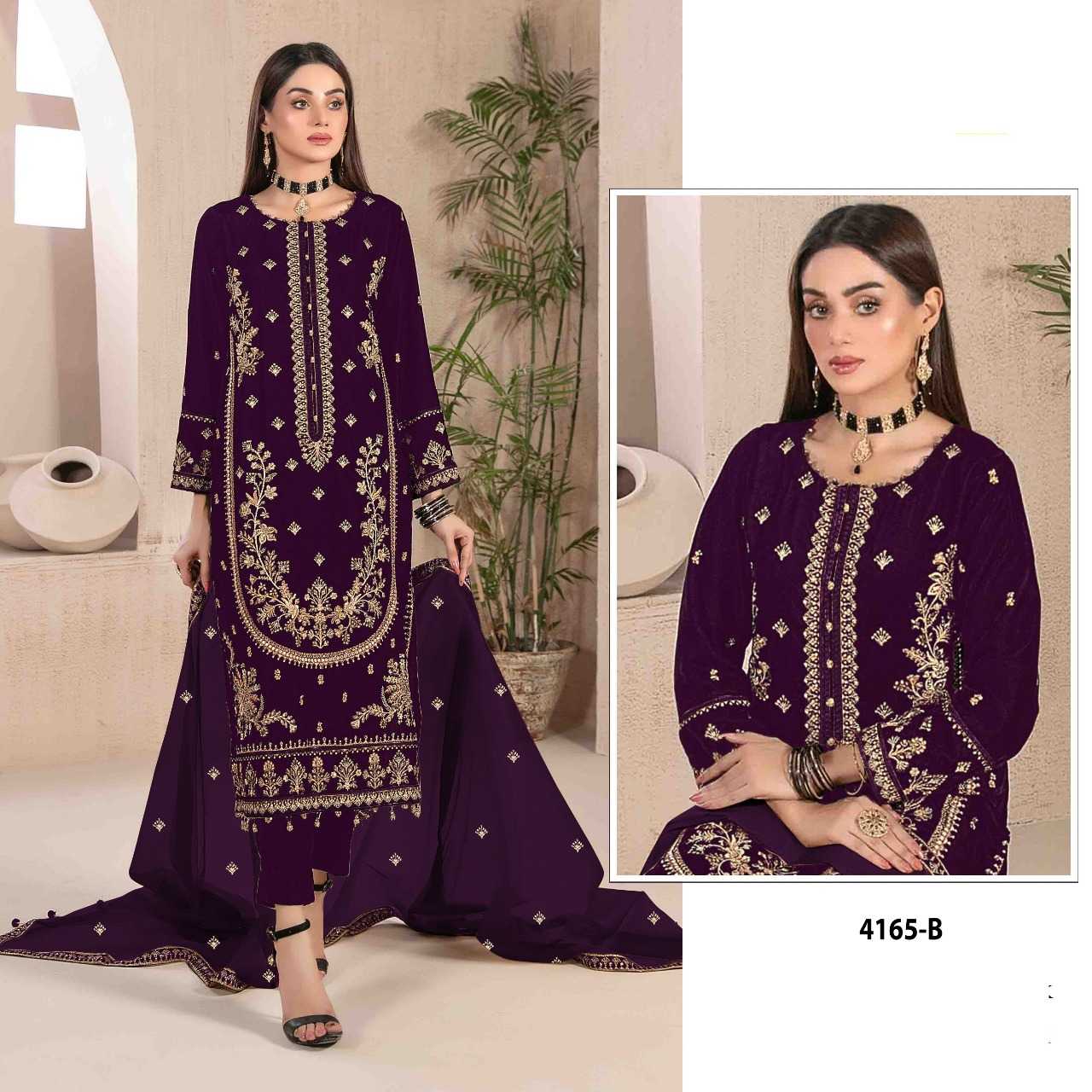 Ynf Velvet RIN197 4935 Suits & Dresses Wholesale Party wear suits Bridal Suits Designer Suits Manufacturer