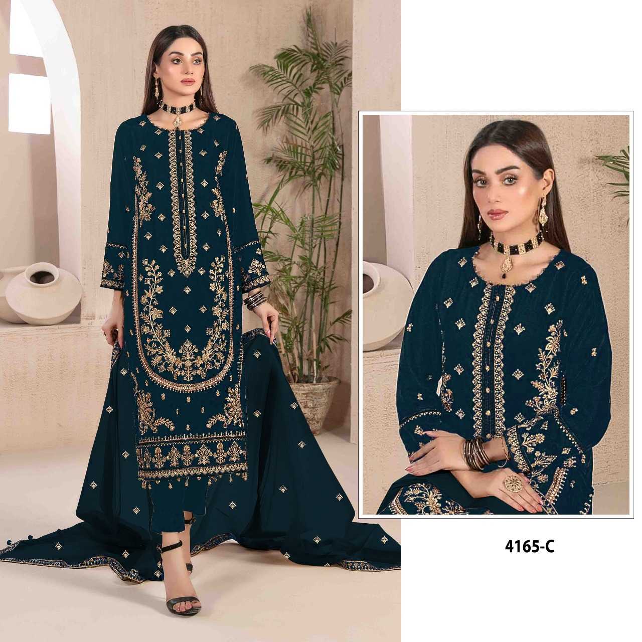 Ynf Velvet RIN197 4935 Suits & Dresses Wholesale Party wear suits Bridal Suits Designer Suits Manufacturer