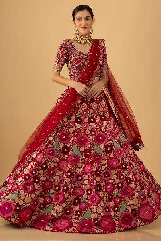 Ynf Velvet RIN216 H57 Lehengas Wholesale Embroidered Lehenga Velvet Lehenga Manufacturer
