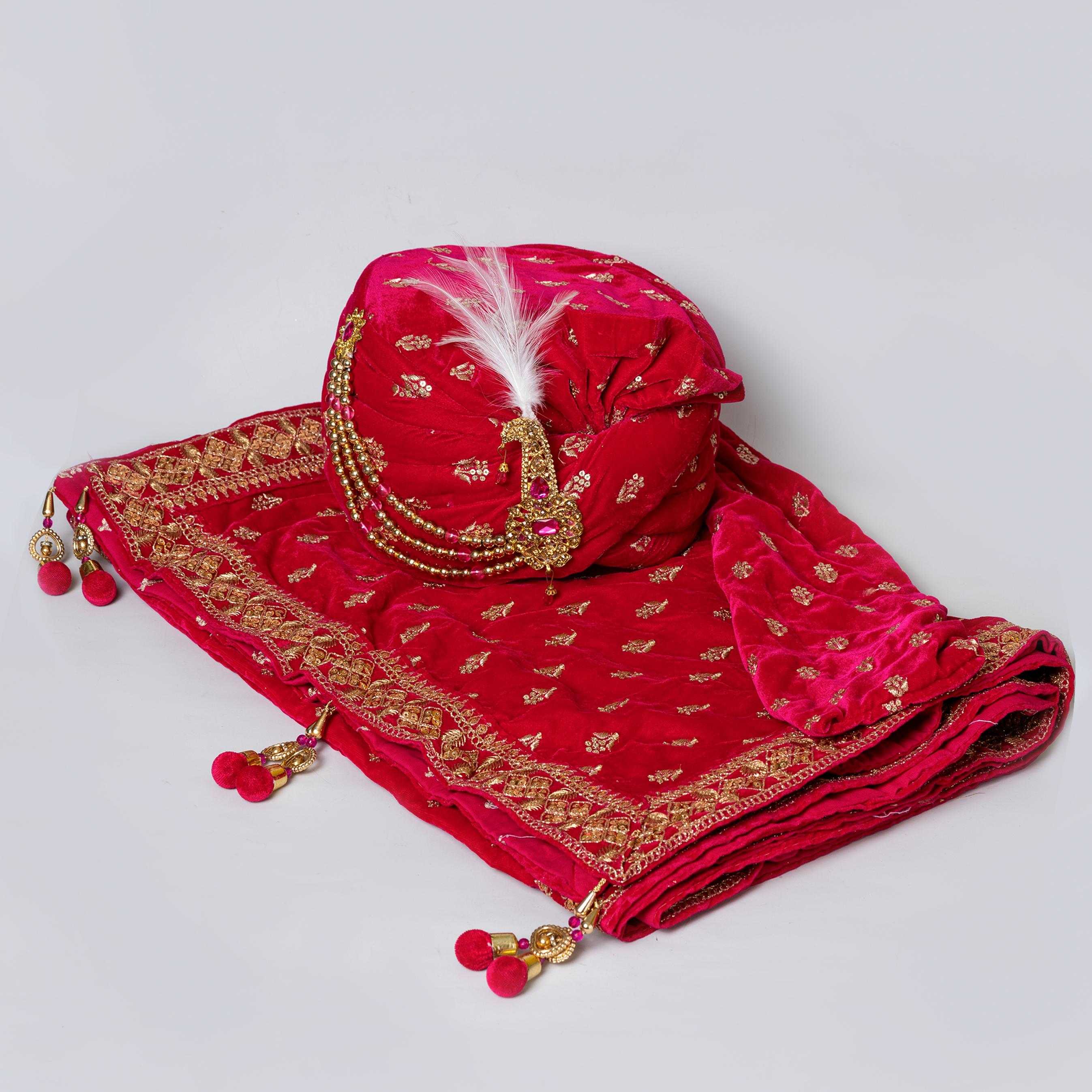 Ynf Velvet RIN223 SD3315 Mens Wedding Safa Wholesale Designer Wedding Safa Royal Safa for Groom Rajasthani Wedding Safa Manufacturer