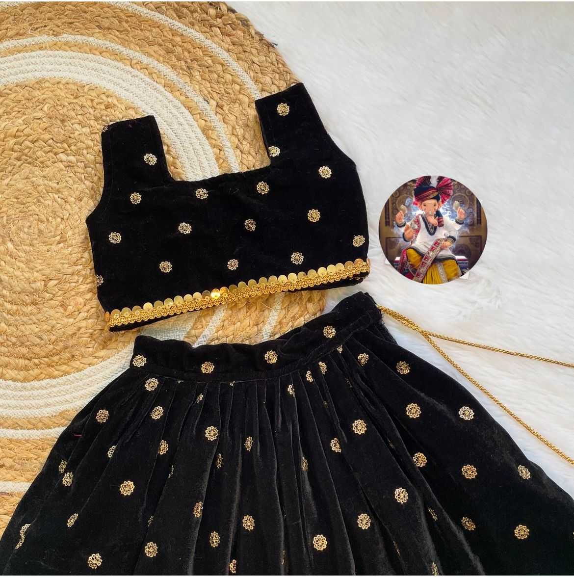 Ynf Velvet RIN235 9000 Kids Wear Wholesale Kids Lehenga Kids Lehenga Choli Baby Girl Lehenga Manufacturer