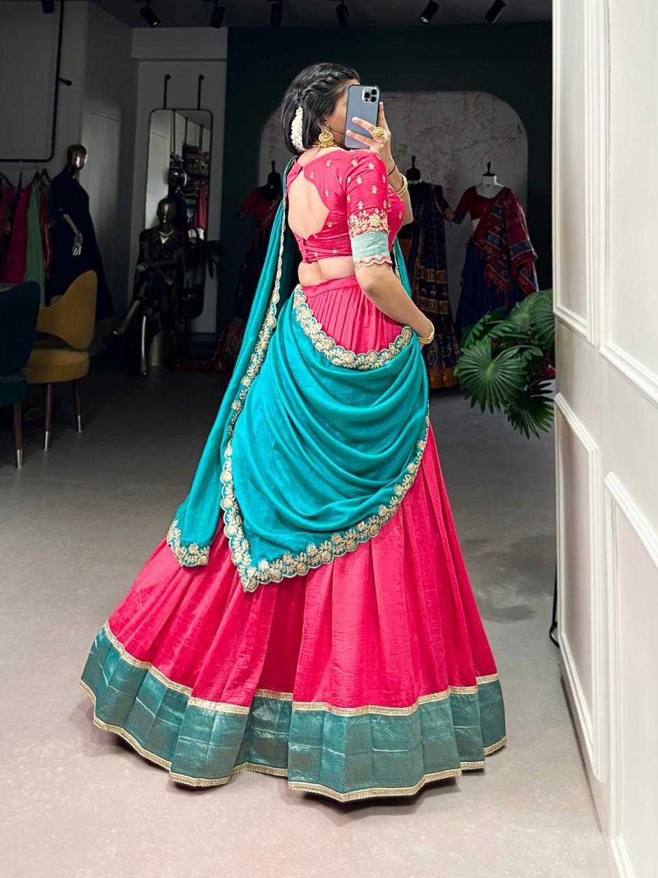 Ynf Vichitra Silk KESH134 2049 Lehengas Festive Collections Wholesale Silk Lehenga Zari Work Lehenga Onam Collections Manufacturer