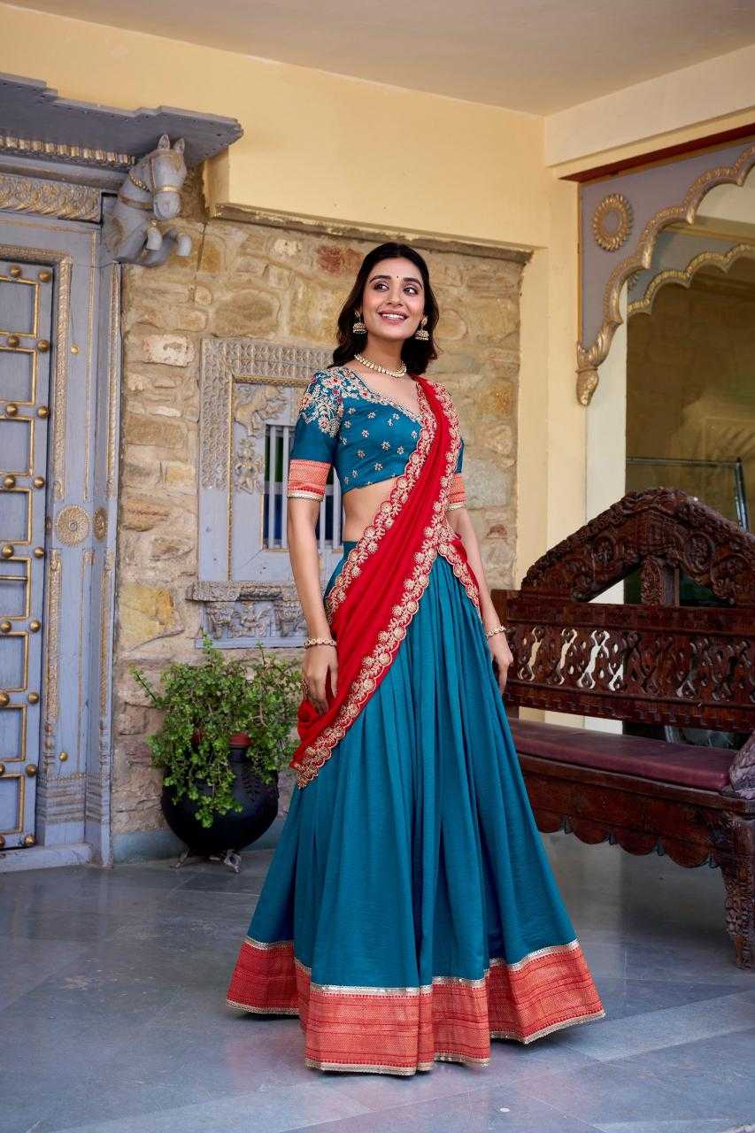 Ynf Vichitra Silk KESH134 2049 Lehengas Festive Collections Wholesale Silk Lehenga Zari Work Lehenga Onam Collections Manufacturer