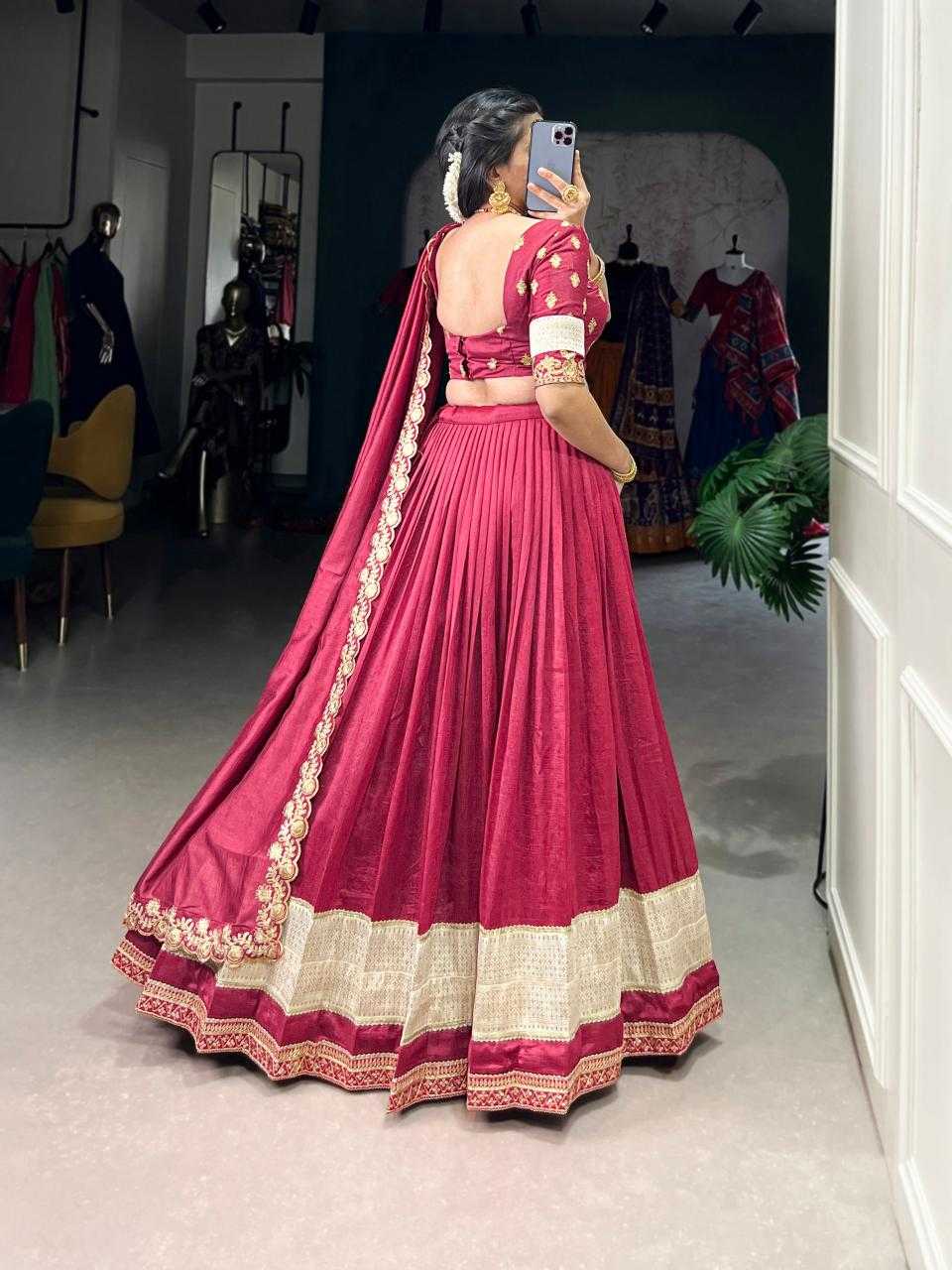 Ynf Vichitra Silk KESH134 2049 Lehengas Festive Collections Wholesale Silk Lehenga Zari Work Lehenga Onam Collections Manufacturer