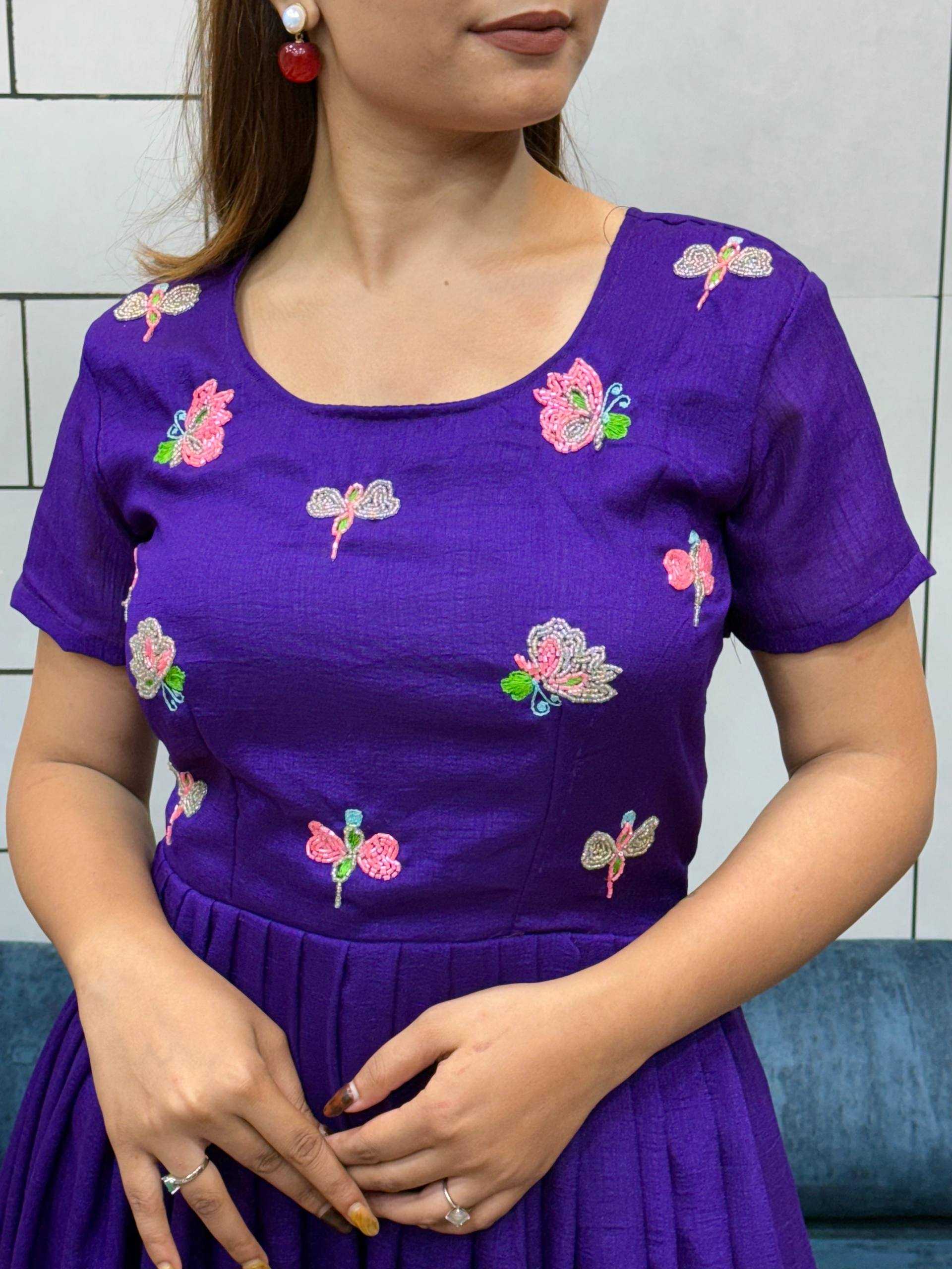 Ynf Vichitra Silk KESH485 81 Gowns Wholesale Fancy Gowns Embroidery Gowns Anarkali Gown Manufacturer