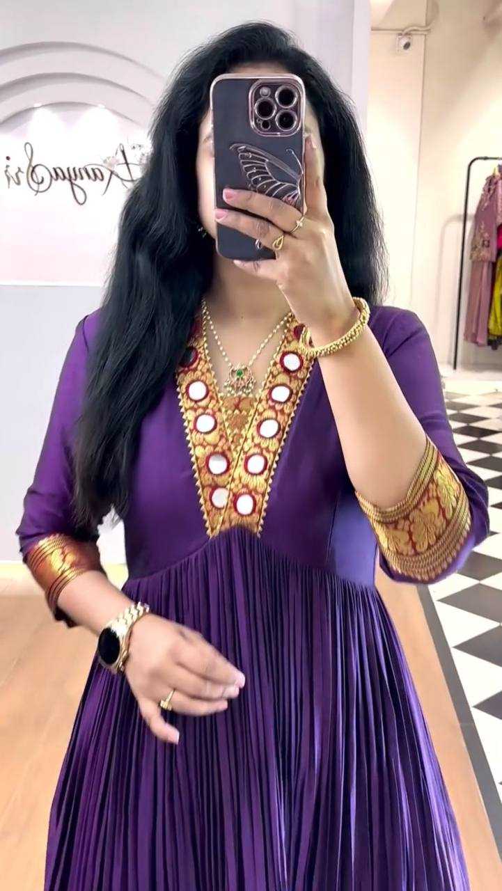 Ynf Vichitra Silk KESH496 524 Gowns Wholesale Fancy Gowns Embroidery Gowns Anarkali Gown Manufacturer