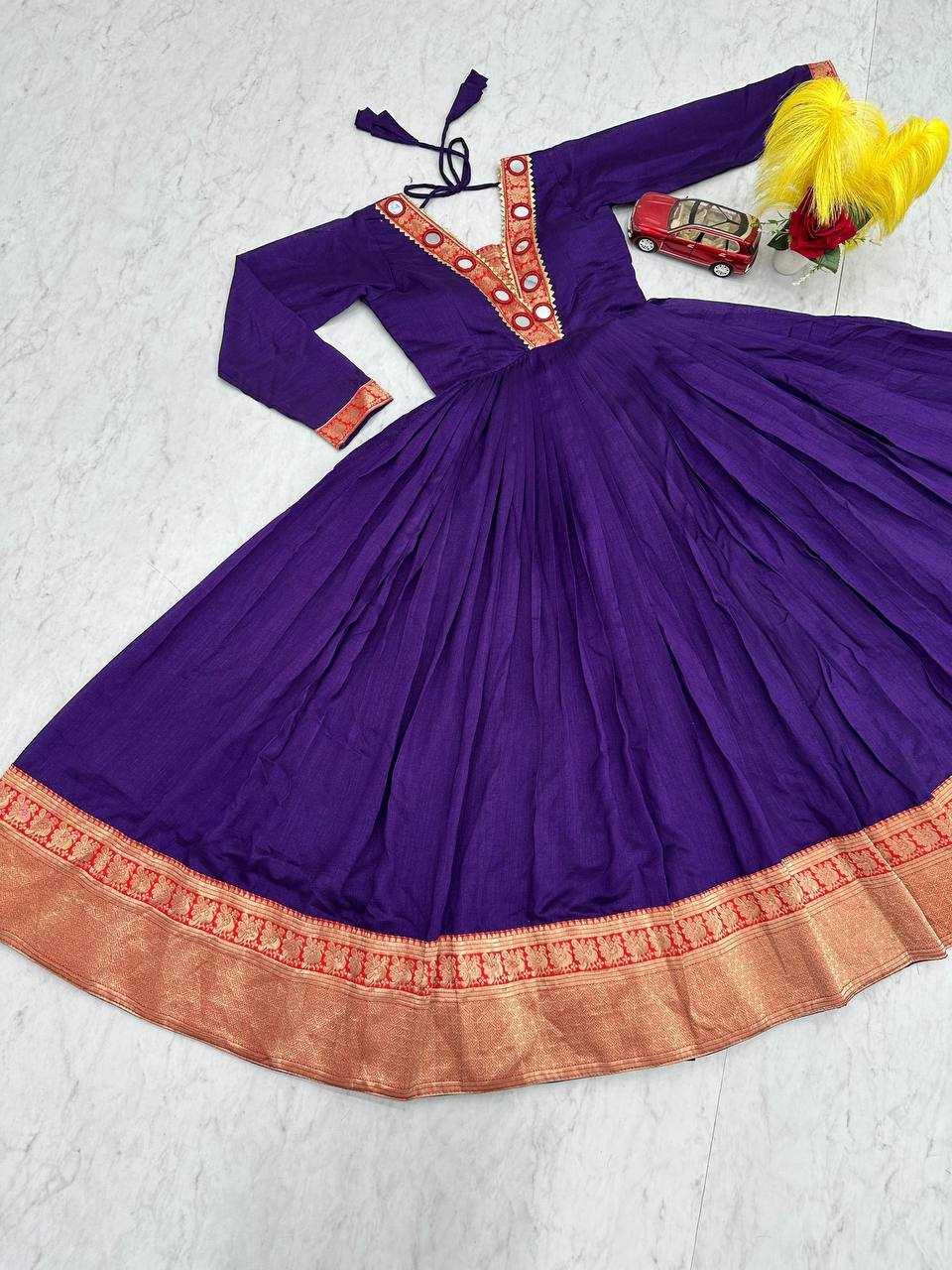 Ynf Vichitra Silk KESH496 524 Gowns Wholesale Fancy Gowns Embroidery Gowns Anarkali Gown Manufacturer