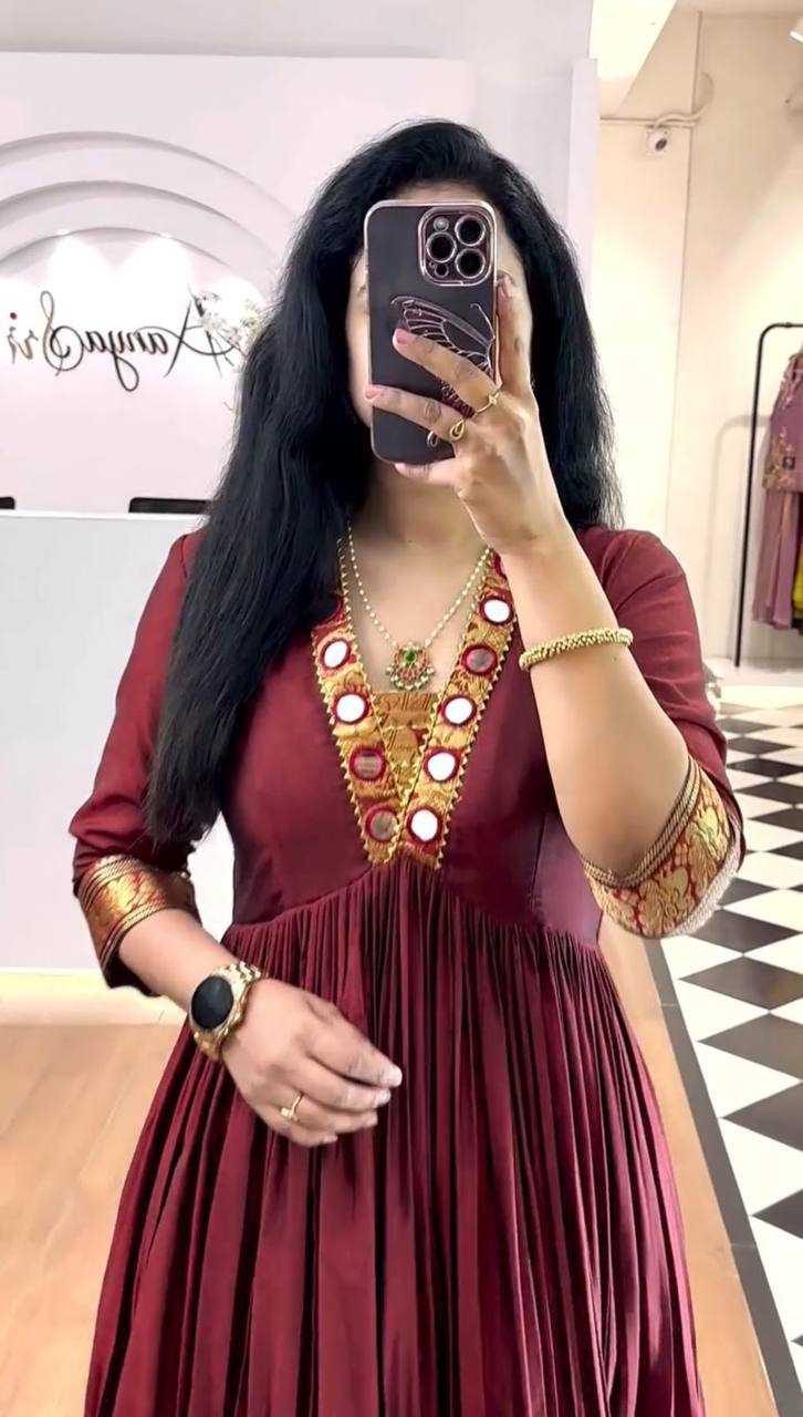 Ynf Vichitra Silk KESH496 524 Gowns Wholesale Fancy Gowns Embroidery Gowns Anarkali Gown Manufacturer