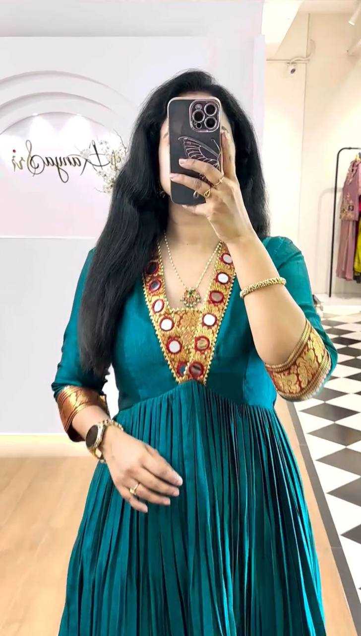 Ynf Vichitra Silk KESH496 524 Gowns Wholesale Fancy Gowns Embroidery Gowns Anarkali Gown Manufacturer