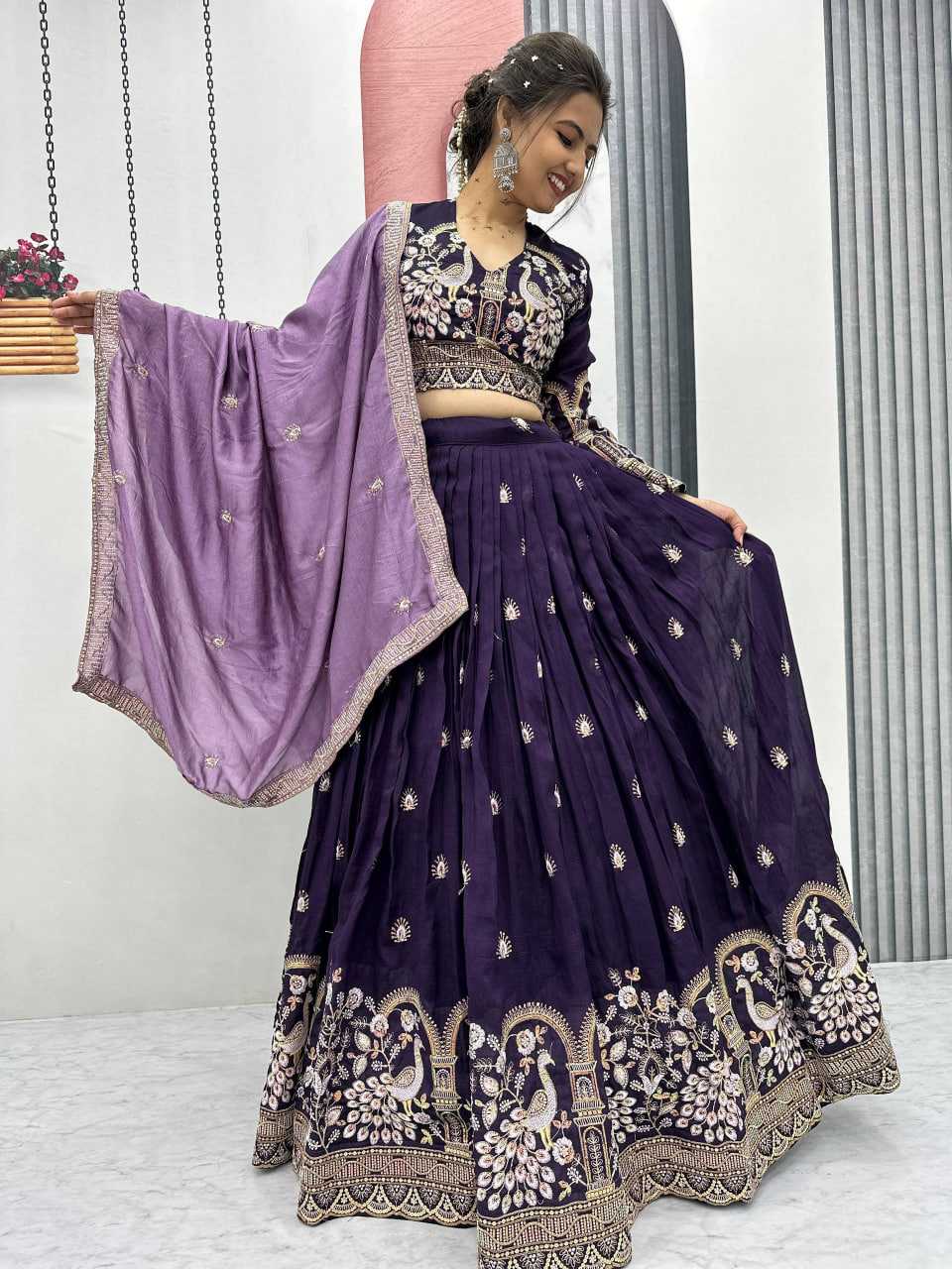Ynf Vichitra Silk KESH497 261 Lehengas Wholesale Fancy Lehenga Traditional Lehenga Embroidered Lehenga Manufacturer