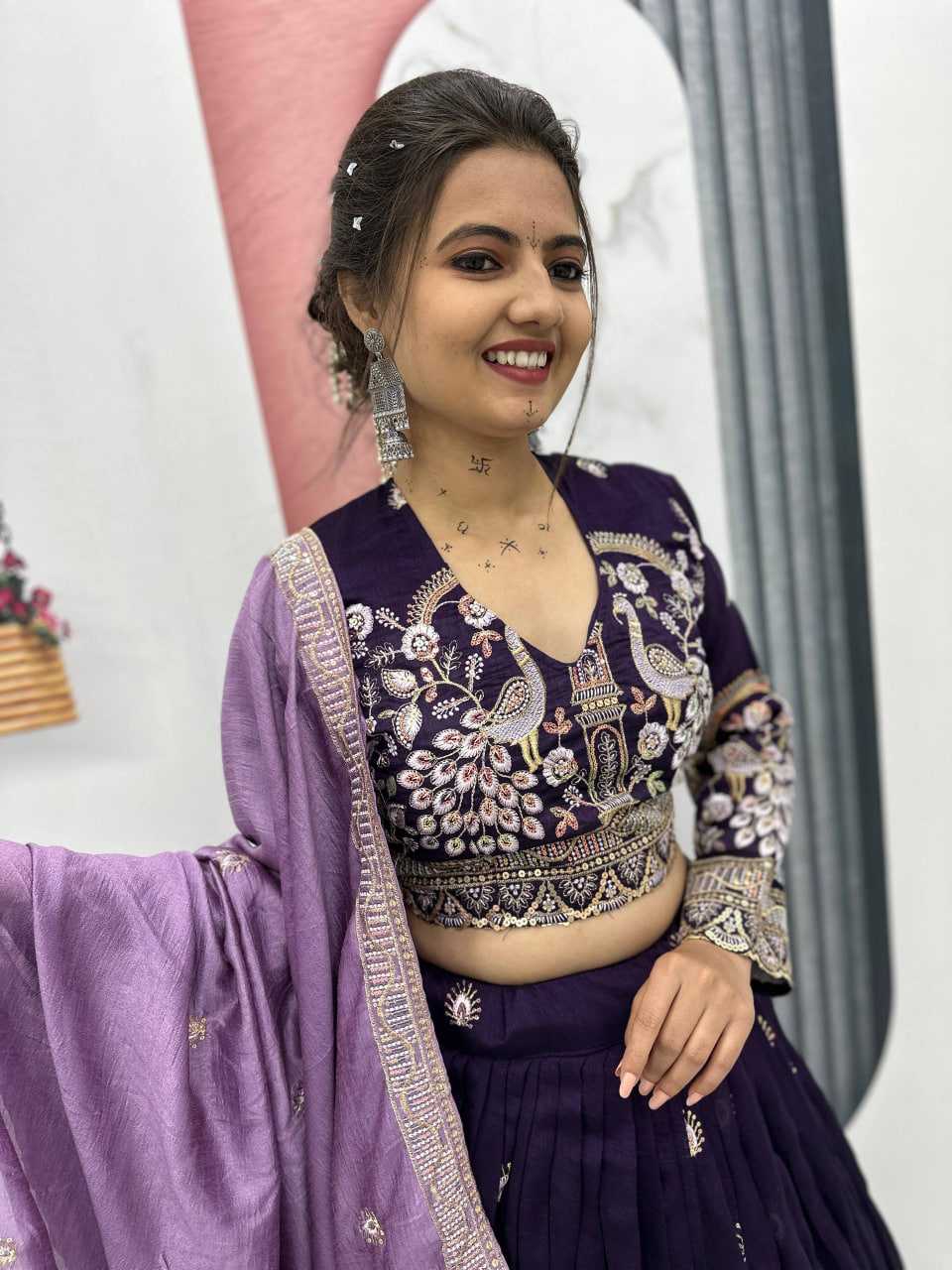Ynf Vichitra Silk KESH497 261 Lehengas Wholesale Fancy Lehenga Traditional Lehenga Embroidered Lehenga Manufacturer