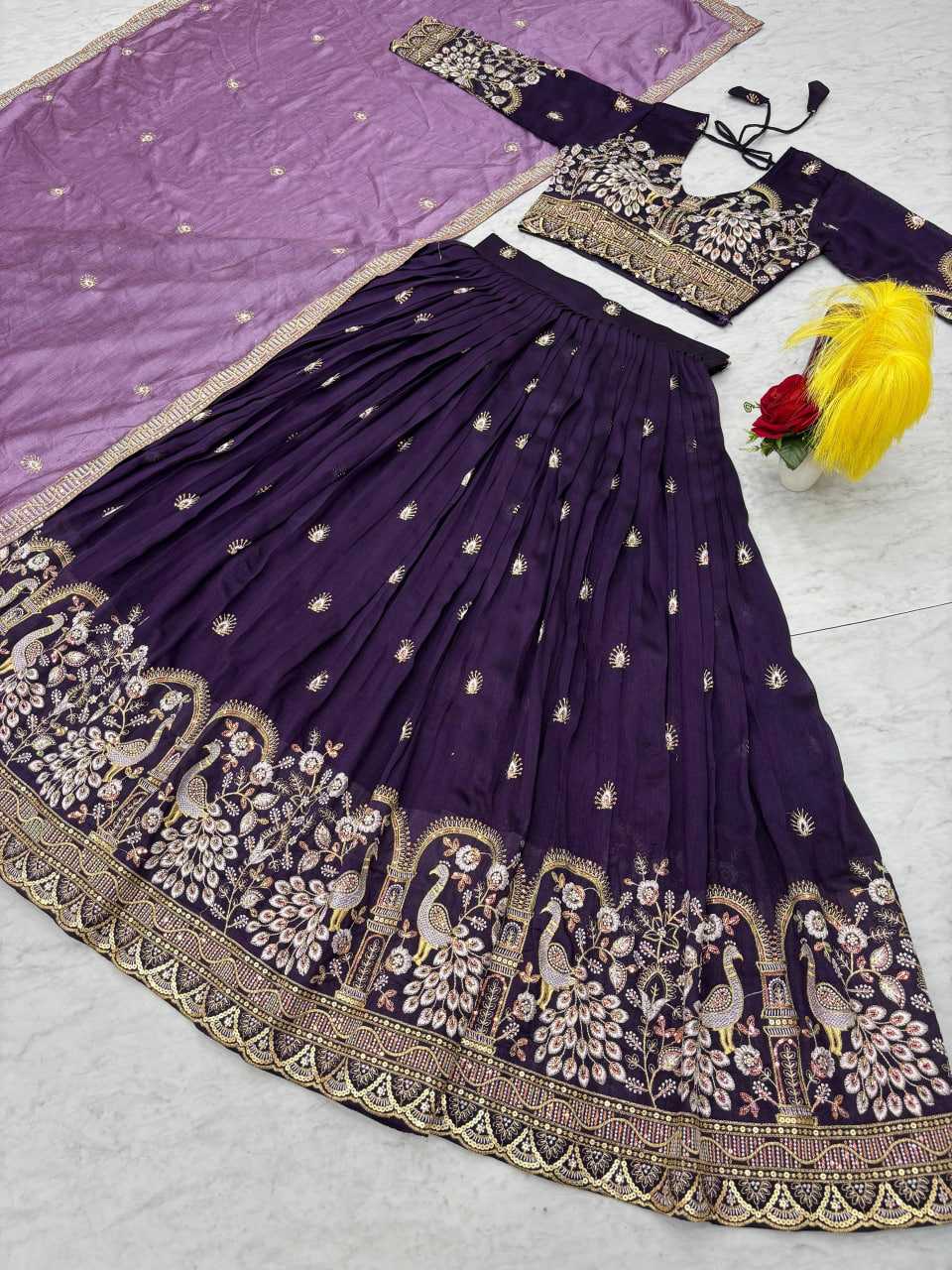 Ynf Vichitra Silk KESH497 261 Lehengas Wholesale Fancy Lehenga Traditional Lehenga Embroidered Lehenga Manufacturer
