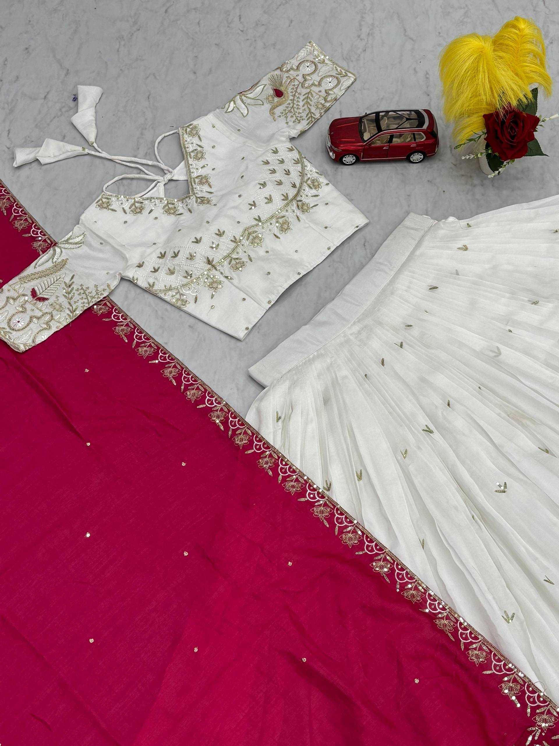Ynf Vichitra Silk KESH497 265 Lehengas Wedding Collections Festive Collections Wholesale Silk Lehenga Embroidered Lehenga Sequins Lehenga Manufacturer