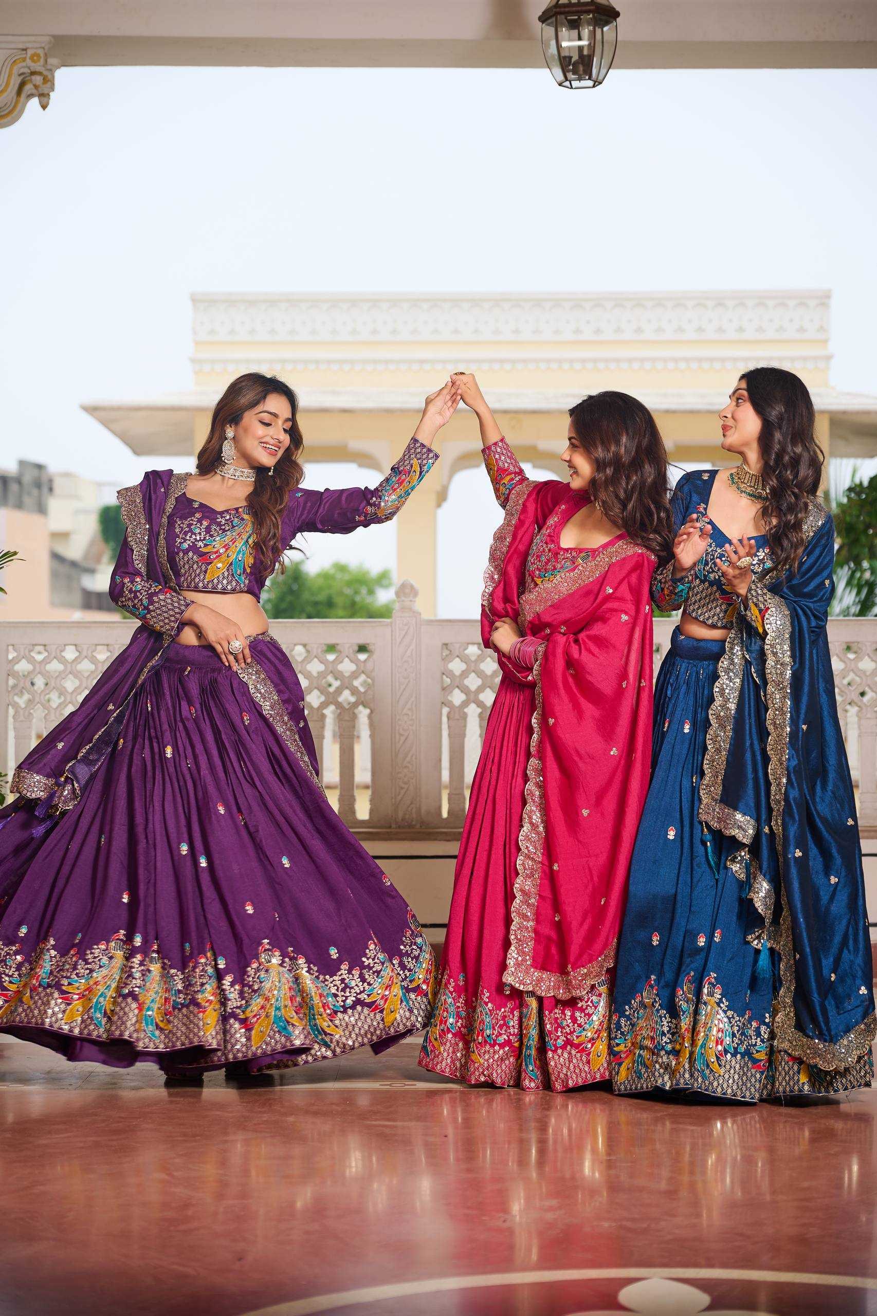 Ynf Vichitra Silk KESH498 113 Lehengas Wholesale Fancy Lehenga Traditional Lehenga Embroidered Lehenga Manufacturer