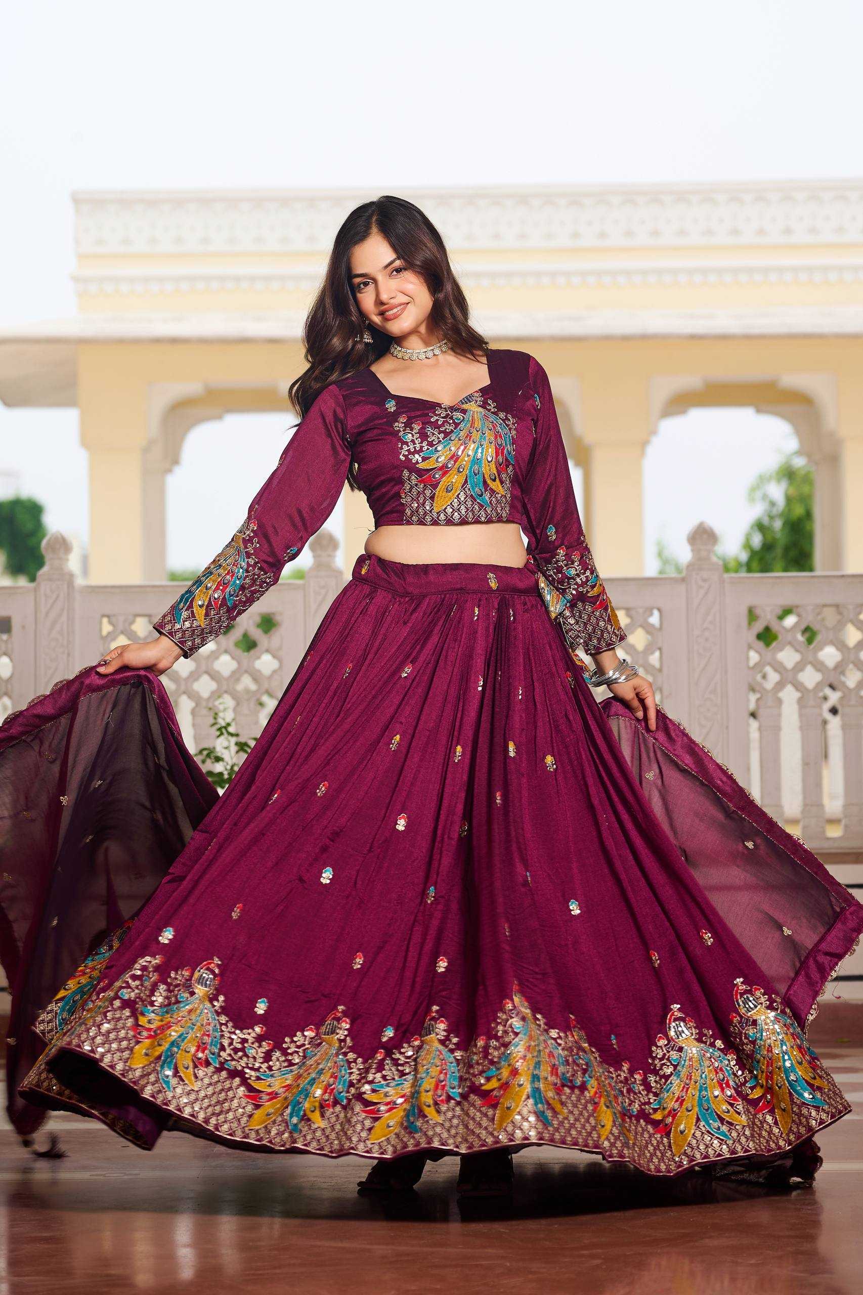 Ynf Vichitra Silk KESH498 113 Lehengas Wholesale Fancy Lehenga Traditional Lehenga Embroidered Lehenga Manufacturer