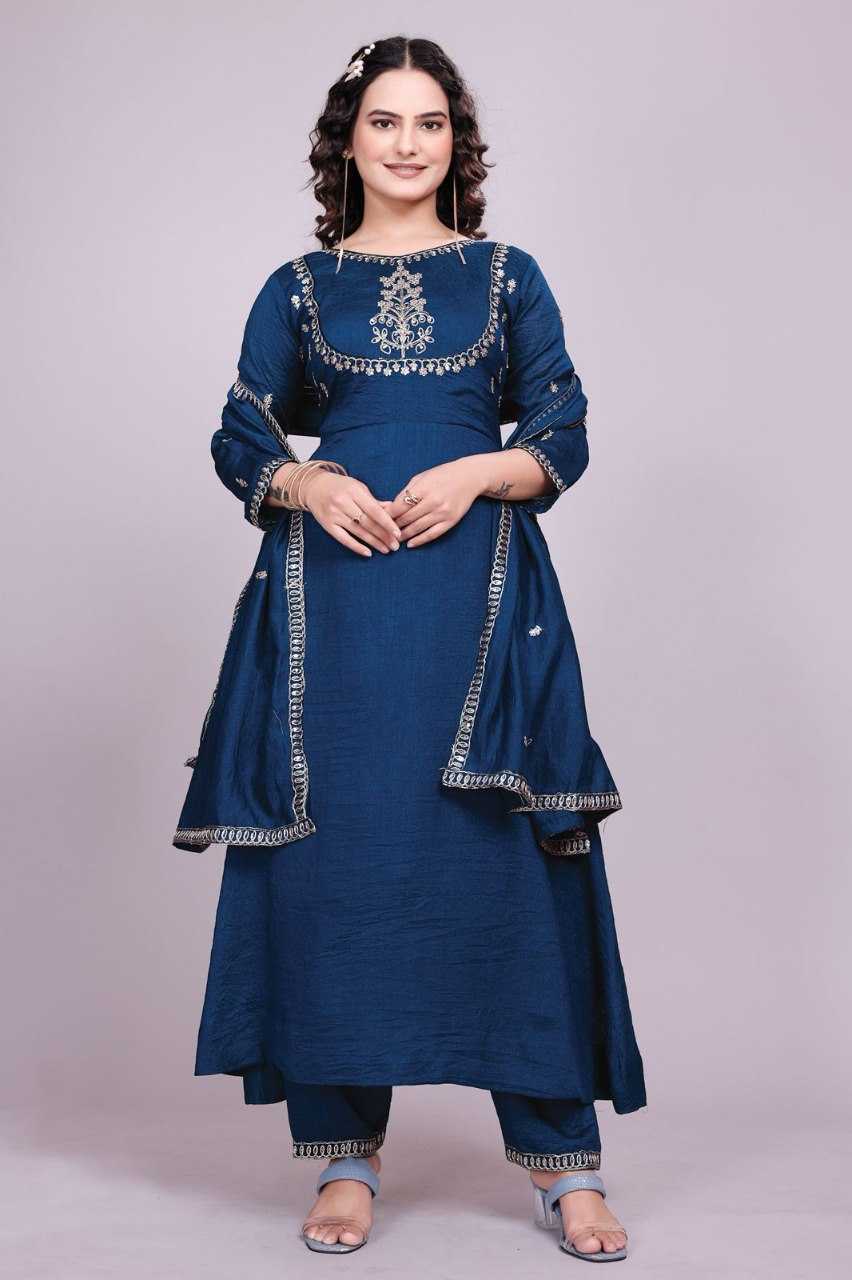 Ynf Vichitra Silk KESH507 SIMLA Kurti Wholesale Designer Kurtis Fancy Kurti Embroidered Kurtis Manufacturer