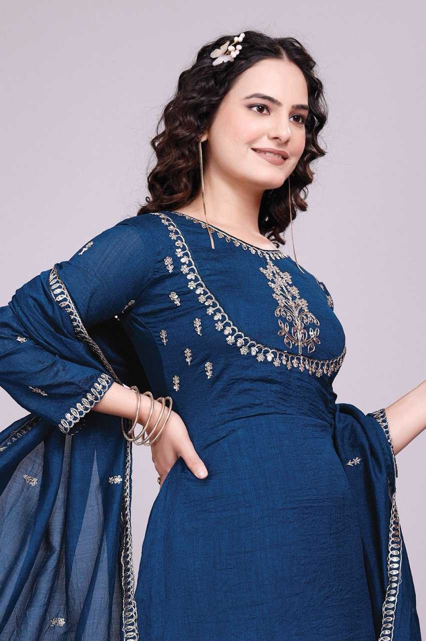 Ynf Vichitra Silk KESH507 SIMLA Kurti Wholesale Designer Kurtis Fancy Kurti Embroidered Kurtis Manufacturer