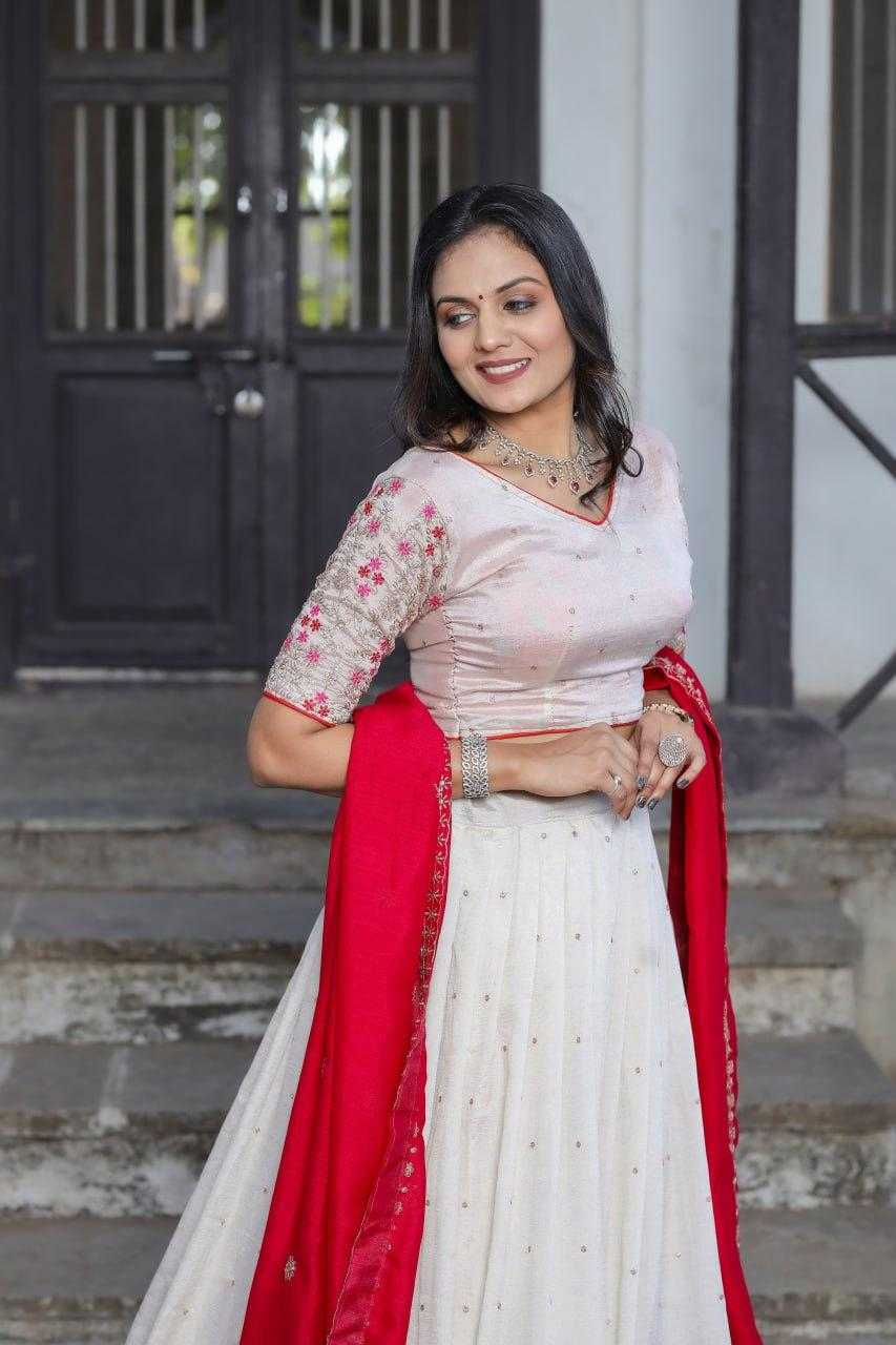 Ynf Vichitra Silk KESH511 serene shades Lehengas Wholesale Designer Lehenga Traditional Lehenga White Lehenga Manufacturer