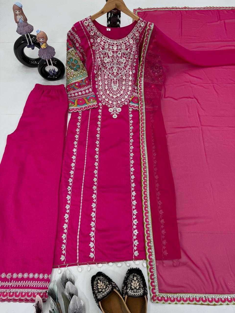 Ynf Vichitra Silk KESH512 1672 Suits & Dresses Wholesale Ladies Suits Palazzo Suit Embroidered Suits Manufacturer