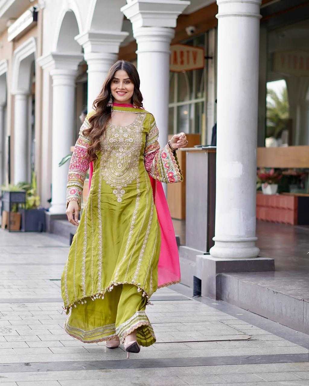 Ynf Vichitra Silk KESH512 1672 Suits & Dresses Wholesale Ladies Suits Palazzo Suit Embroidered Suits Manufacturer