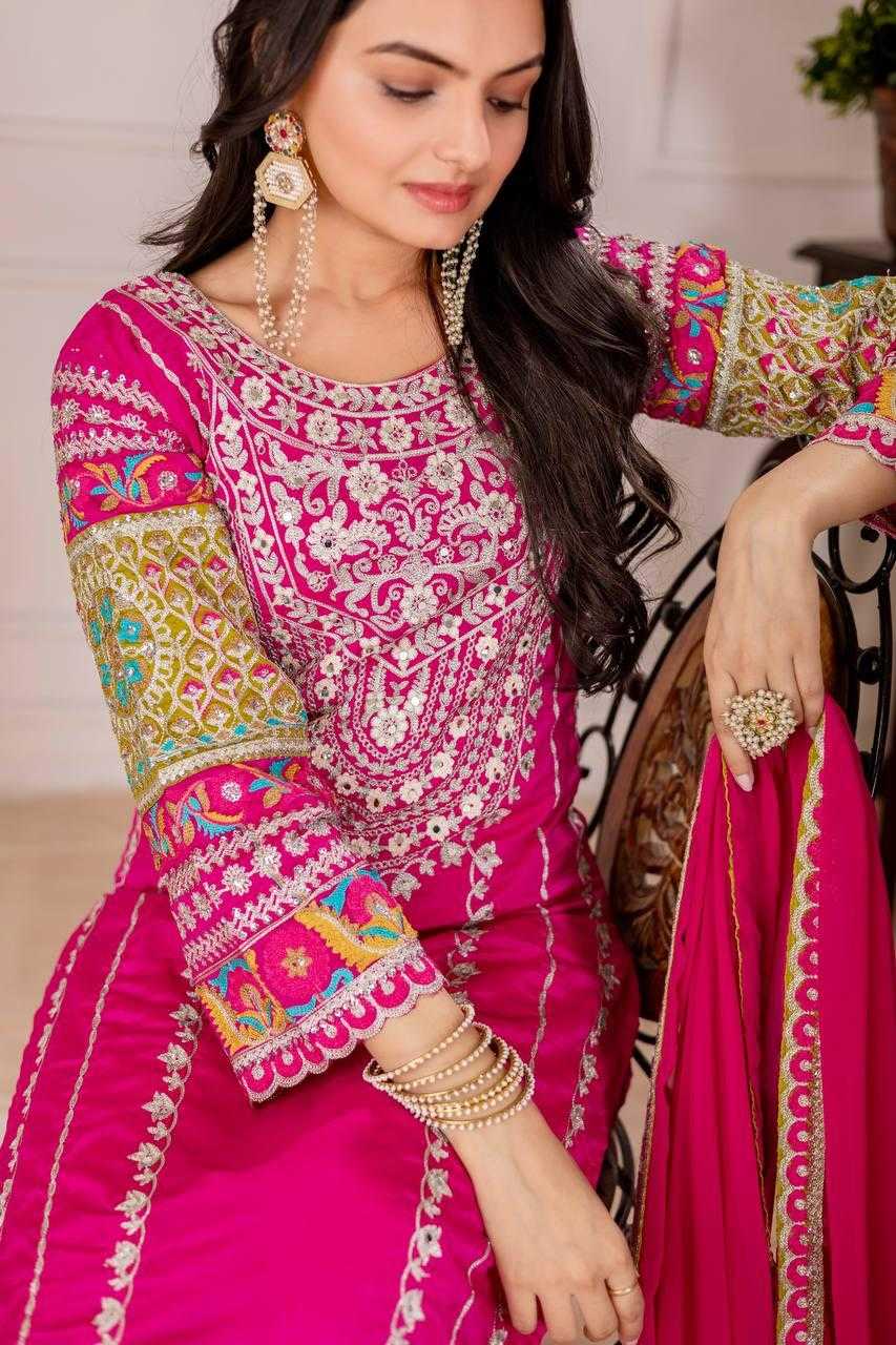 Ynf Vichitra Silk KESH512 1672 Suits & Dresses Wholesale Ladies Suits Palazzo Suit Embroidered Suits Manufacturer
