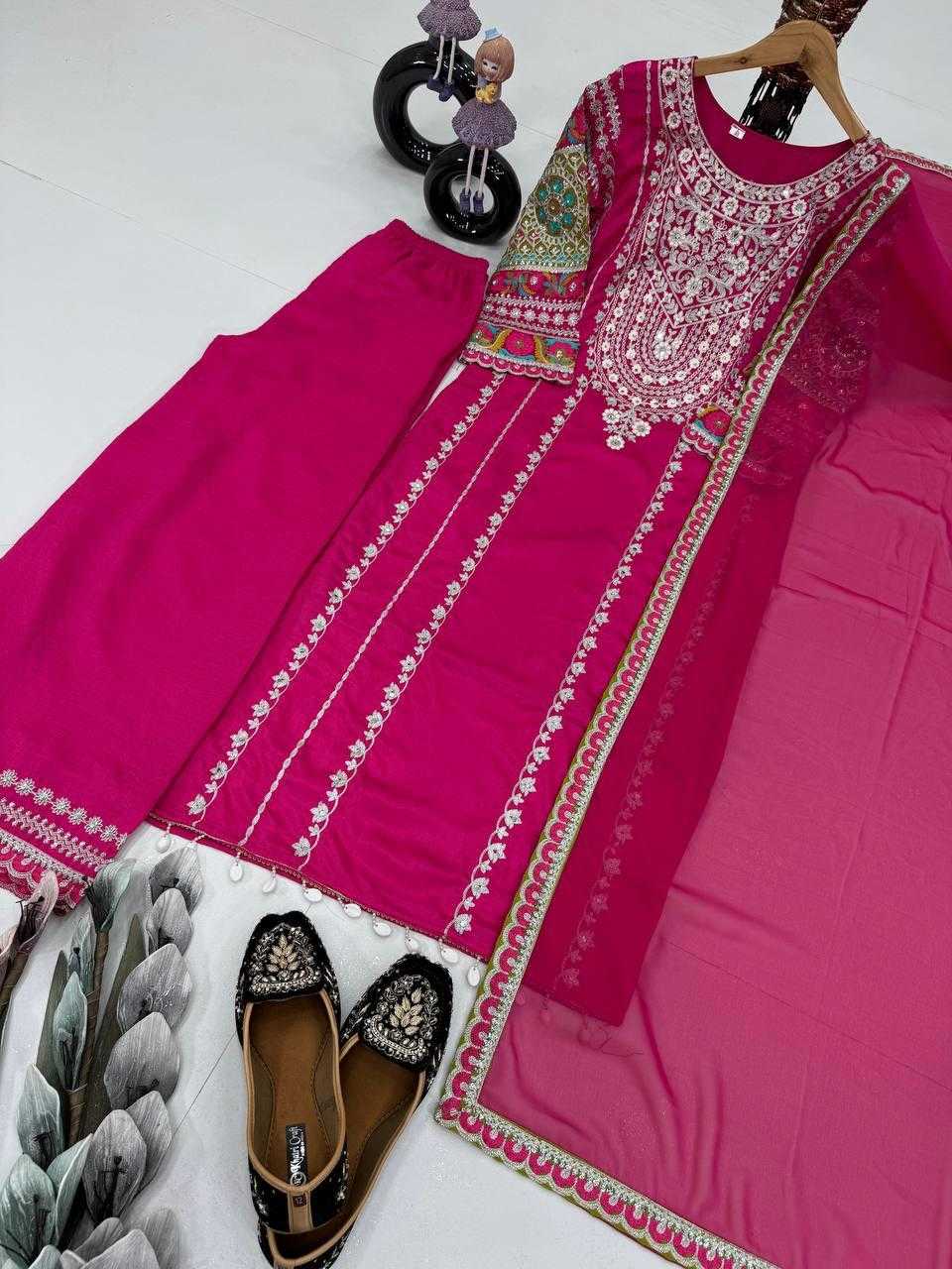 Ynf Vichitra Silk KESH512 1672 Suits & Dresses Wholesale Ladies Suits Palazzo Suit Embroidered Suits Manufacturer