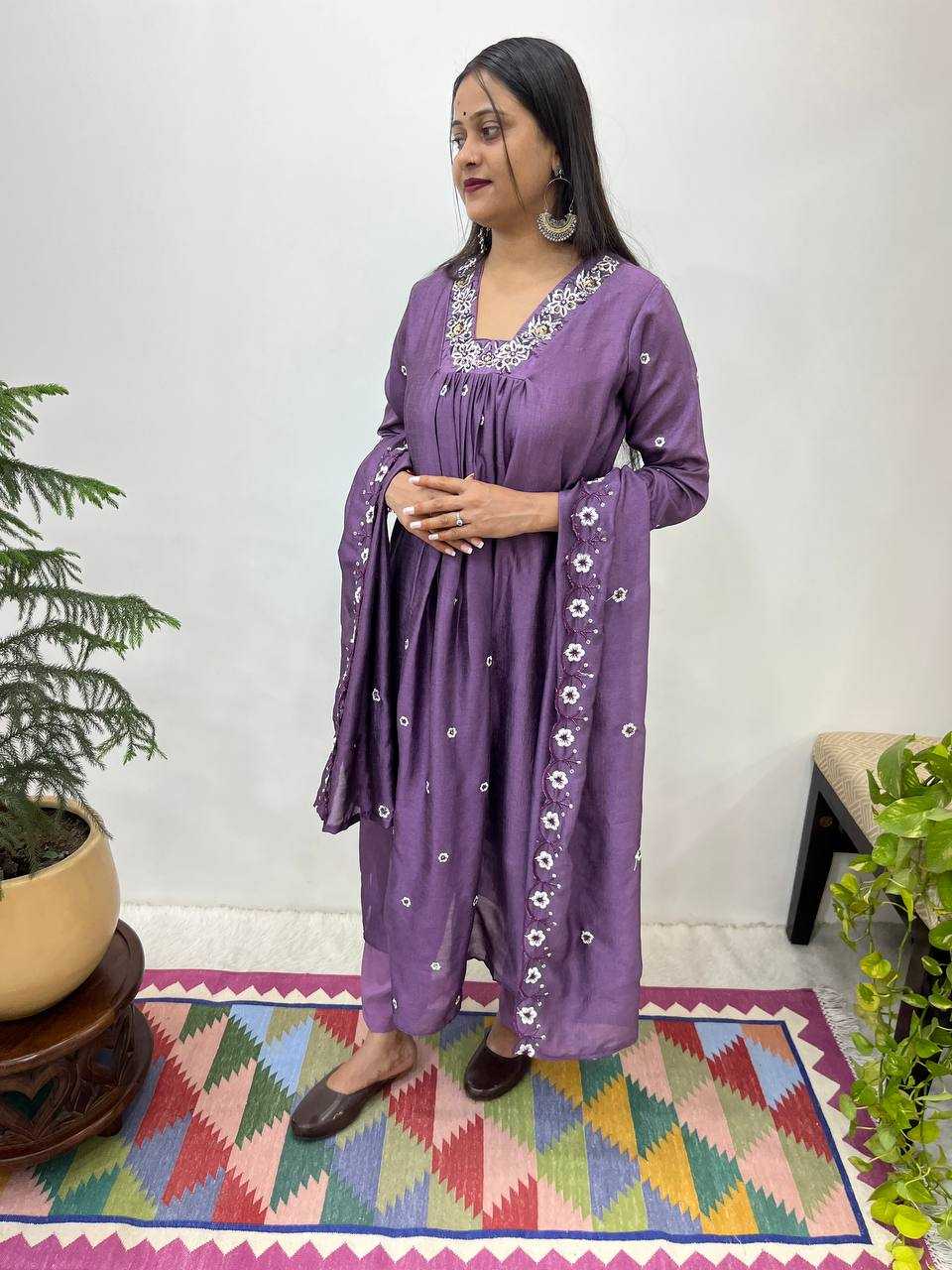 Ynf Vichitra Silk KESH513 441 Gowns Wholesale Fancy Gowns Party Wear Gowns Designer Gowns Manufacturer