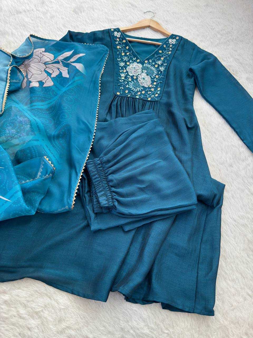 Ynf Vichitra Silk KESH513 459 Gowns Wholesale Fancy Gowns Embroidery Gowns Gown With Dupatta Manufacturer