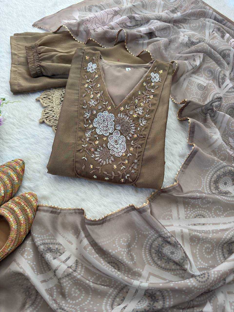 Ynf Vichitra Silk KESH513 459 Gowns Wholesale Fancy Gowns Embroidery Gowns Gown With Dupatta Manufacturer