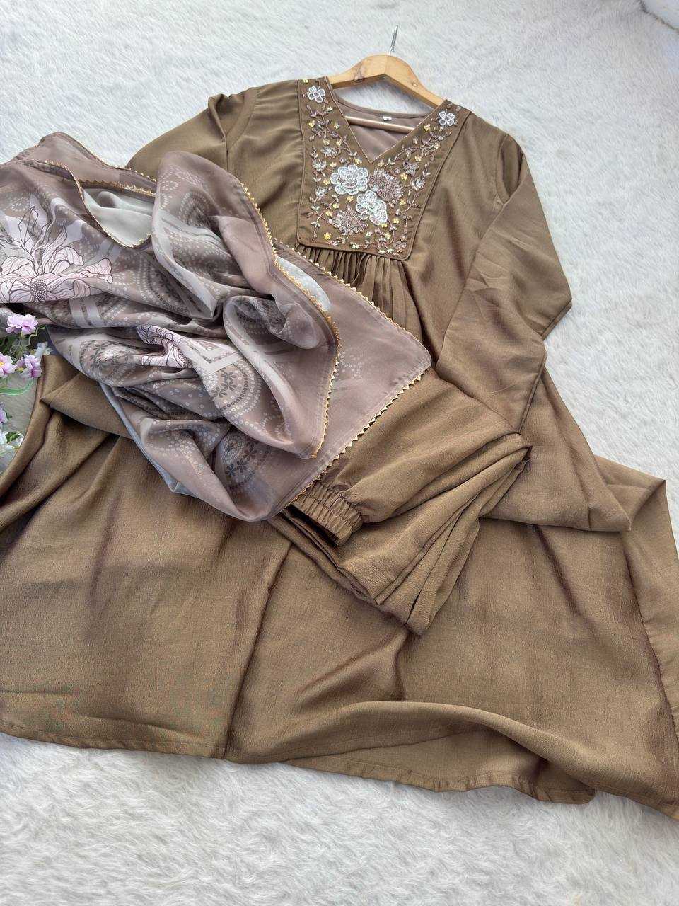 Ynf Vichitra Silk KESH513 459 Gowns Wholesale Fancy Gowns Embroidery Gowns Gown With Dupatta Manufacturer
