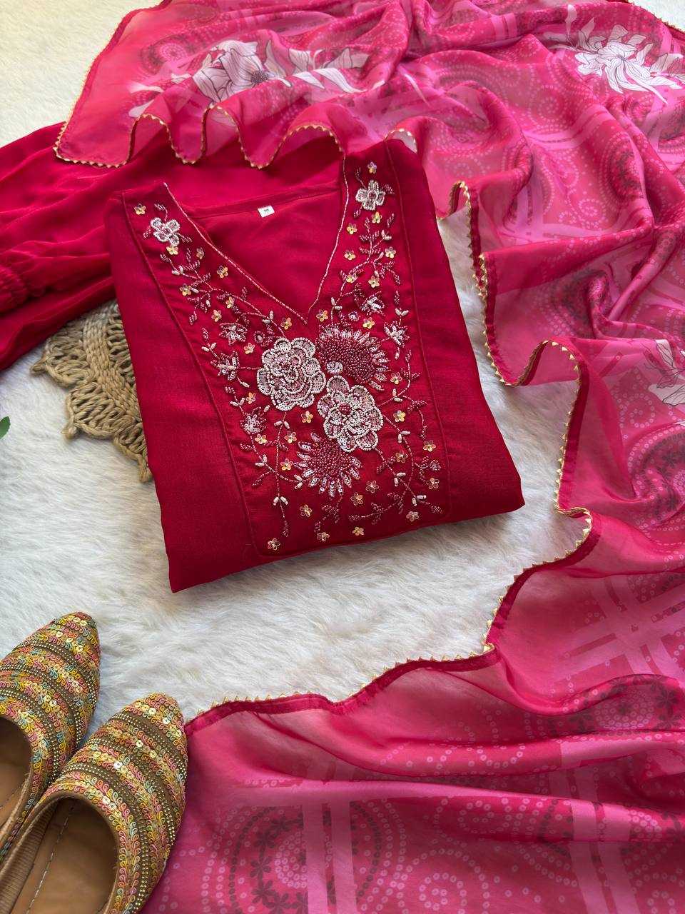 Ynf Vichitra Silk KESH513 459 Gowns Wholesale Fancy Gowns Embroidery Gowns Gown With Dupatta Manufacturer