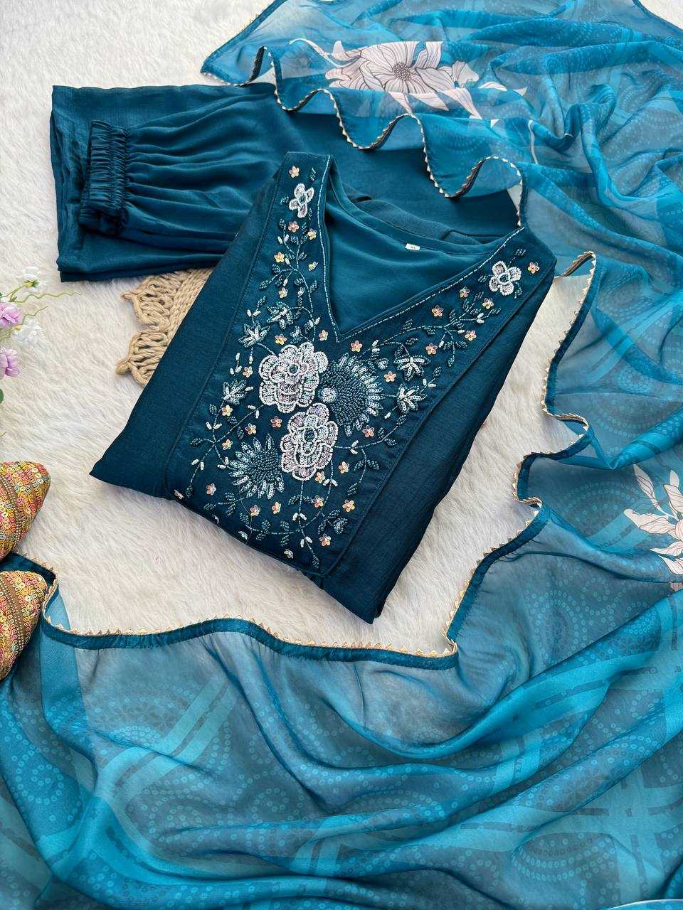 Ynf Vichitra Silk KESH513 459 Gowns Wholesale Fancy Gowns Embroidery Gowns Gown With Dupatta Manufacturer