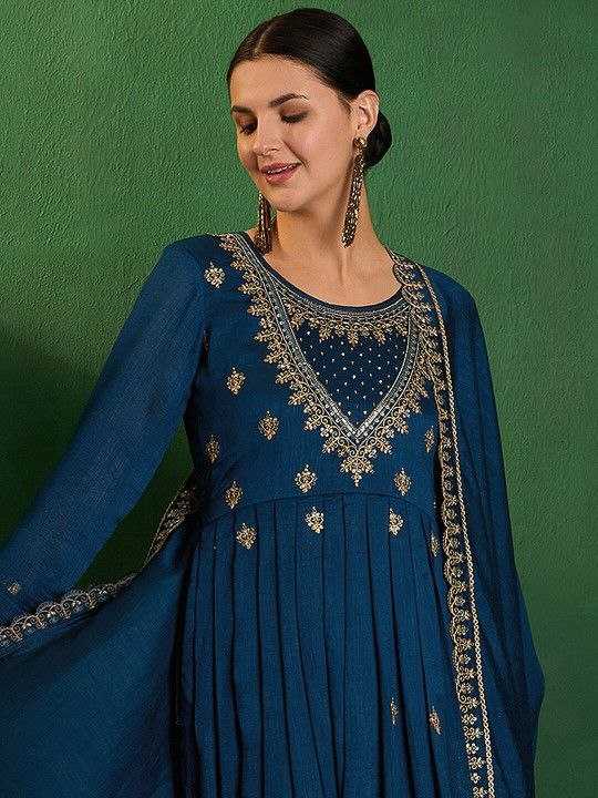 Ynf Vichitra Silk KESH529 SIMRAN Suits & Dresses Wedding Collections Festive Collections Wholesale Embroidery Suits Ladies Silk Suit Designer Suits Manufacturer