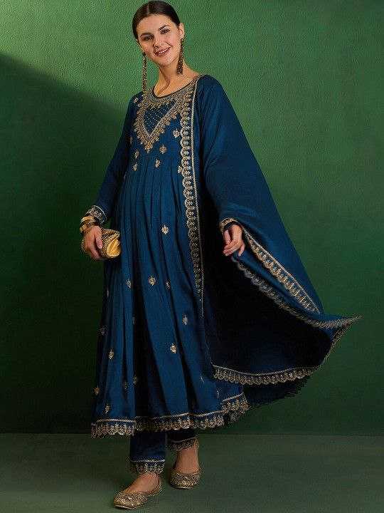 Ynf Vichitra Silk KESH529 SIMRAN Suits & Dresses Wedding Collections Festive Collections Wholesale Embroidery Suits Ladies Silk Suit Designer Suits Manufacturer