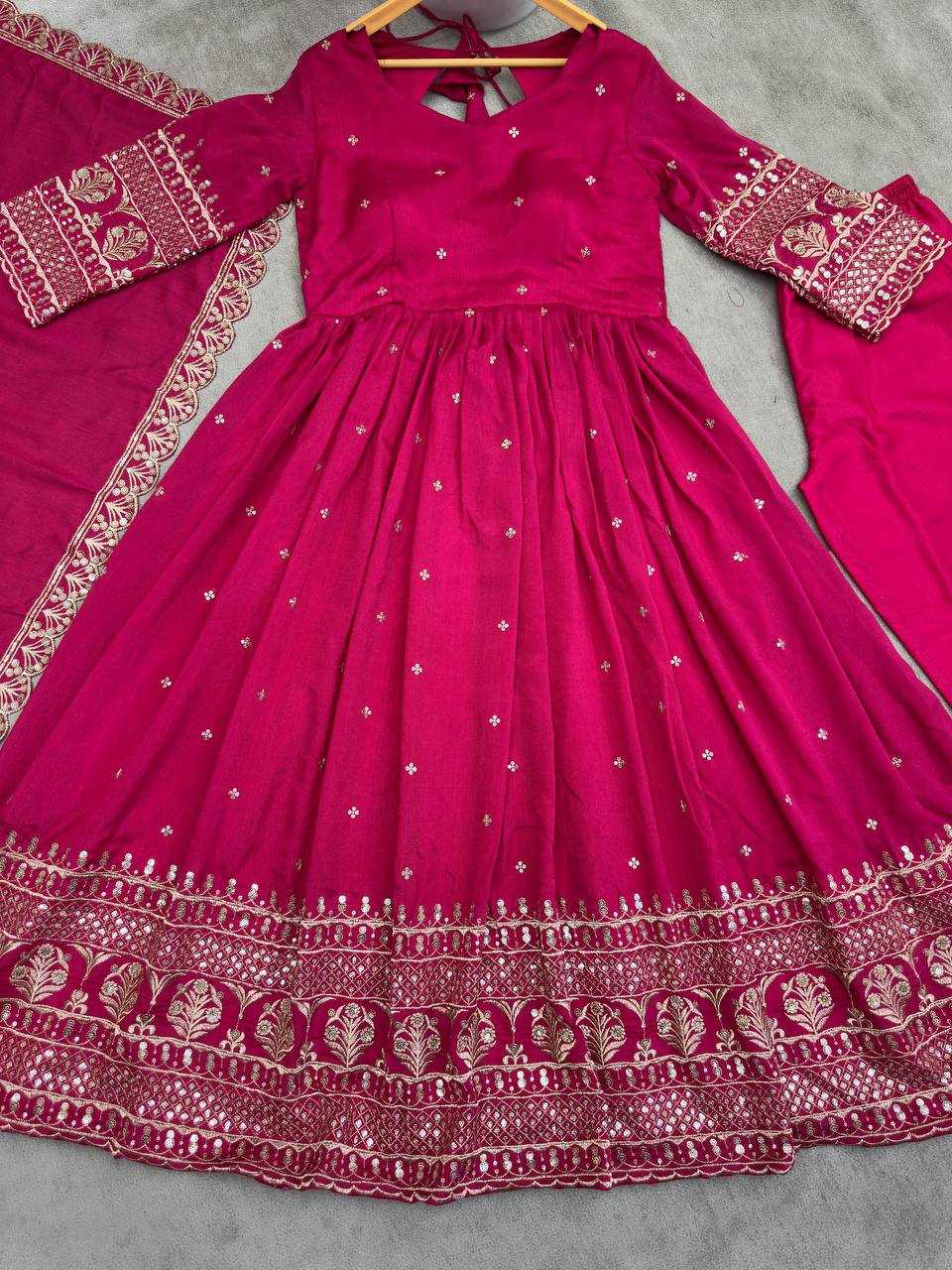 Ynf Vichitra Silk KESH533 5093 Gowns Wholesale Embroidery Gowns Anarkali Gown Long Gowns Sequin Gowns Manufacturer