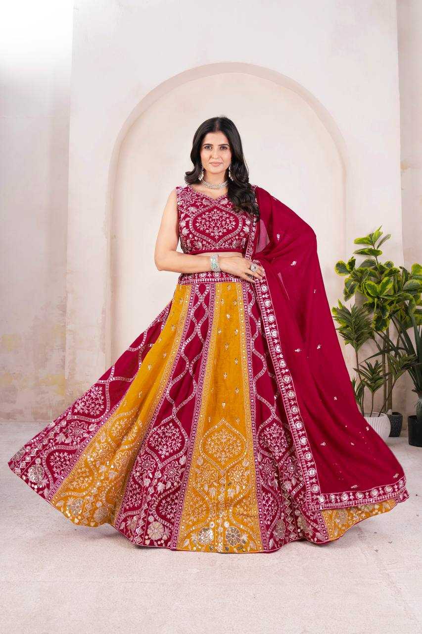 Ynf Vichitra Silk KESH533 5104 Lehengas Wholesale Fancy Lehenga Embroidered Lehenga Lehenga For Haldi Sequins Lehenga Lehenga With Cancan Manufacturer
