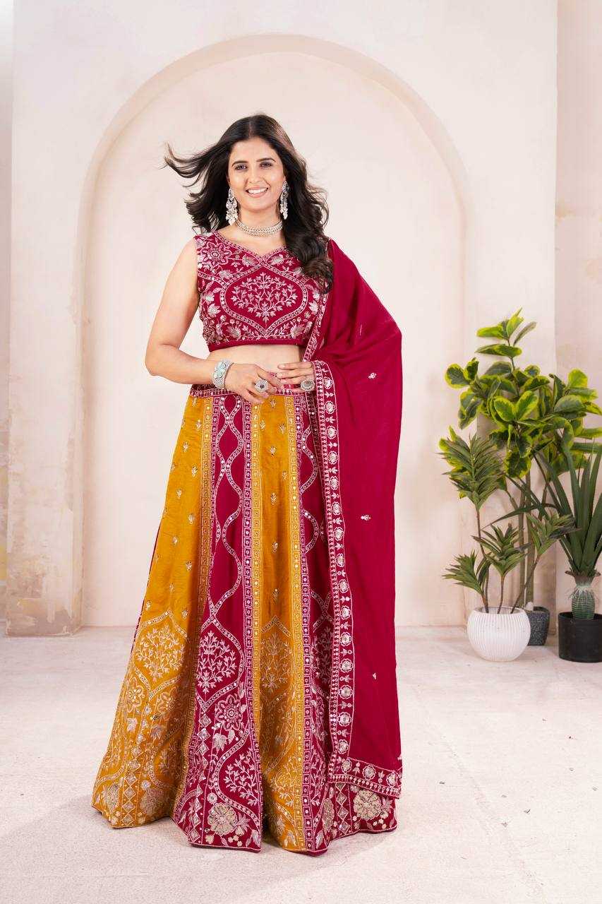 Ynf Vichitra Silk KESH533 5104 Lehengas Wholesale Fancy Lehenga Embroidered Lehenga Lehenga For Haldi Sequins Lehenga Lehenga With Cancan Manufacturer