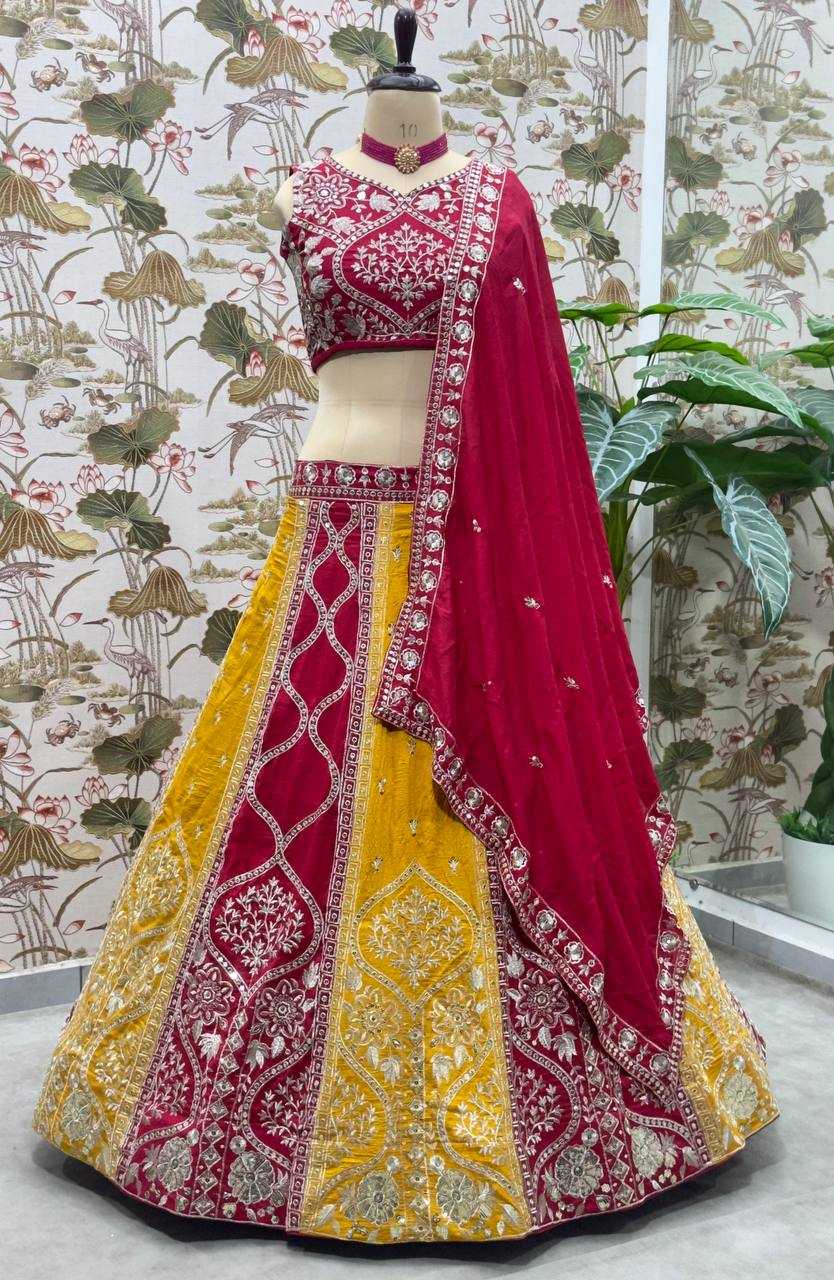 Ynf Vichitra Silk KESH533 5104 Lehengas Wholesale Fancy Lehenga Embroidered Lehenga Lehenga For Haldi Sequins Lehenga Lehenga With Cancan Manufacturer