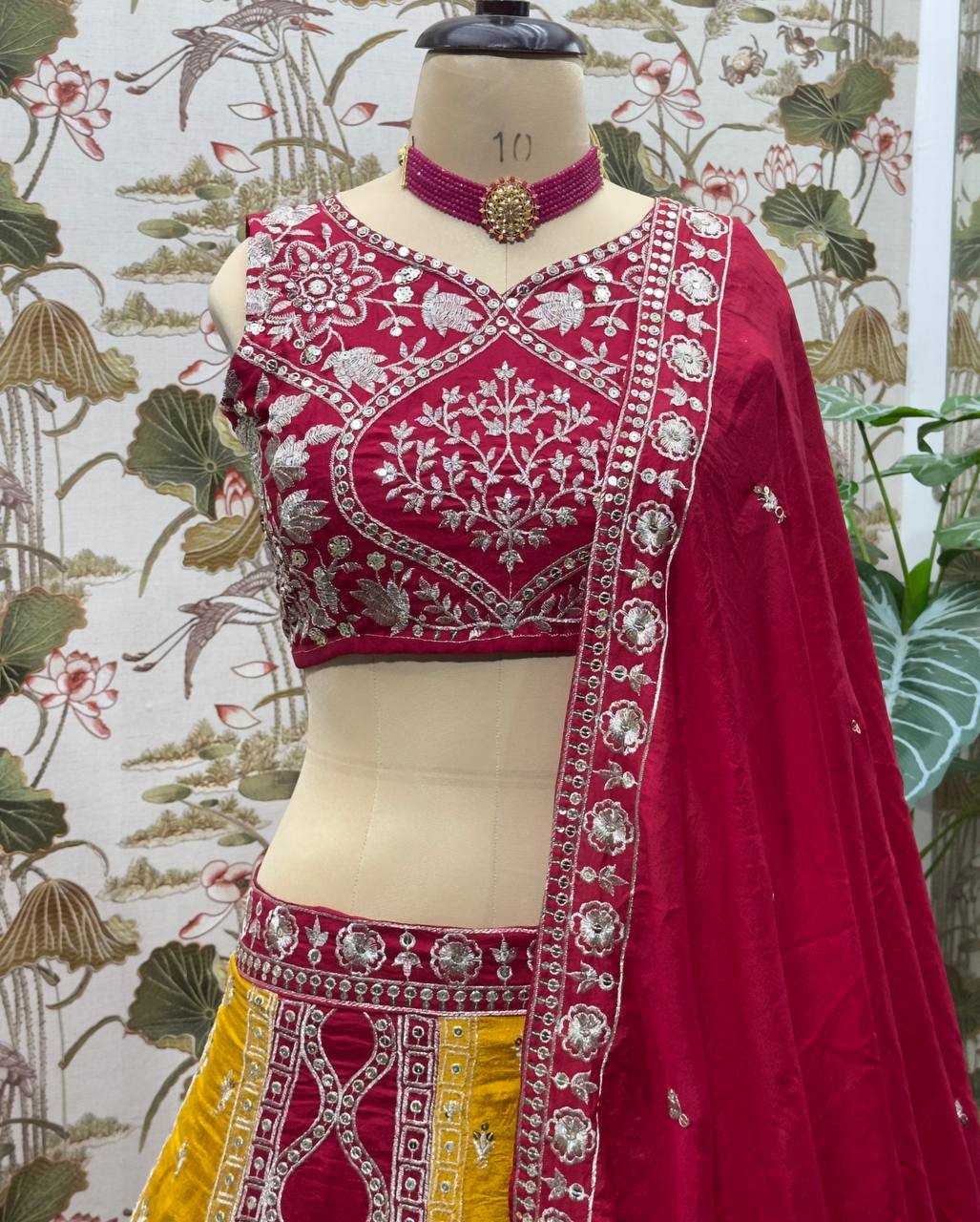 Ynf Vichitra Silk KESH533 5104 Lehengas Wholesale Fancy Lehenga Embroidered Lehenga Lehenga For Haldi Sequins Lehenga Lehenga With Cancan Manufacturer