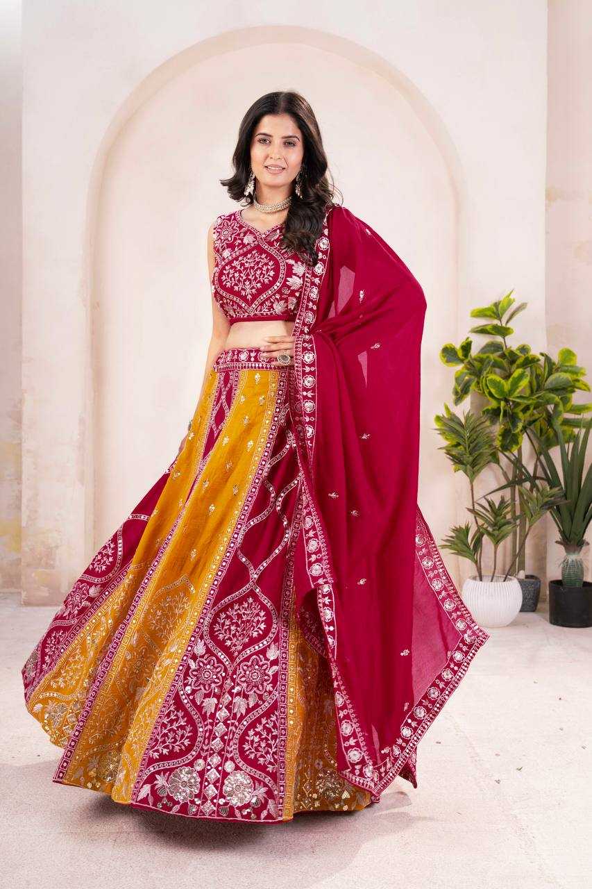 Ynf Vichitra Silk KESH533 5104 Lehengas Wholesale Fancy Lehenga Embroidered Lehenga Lehenga For Haldi Sequins Lehenga Lehenga With Cancan Manufacturer